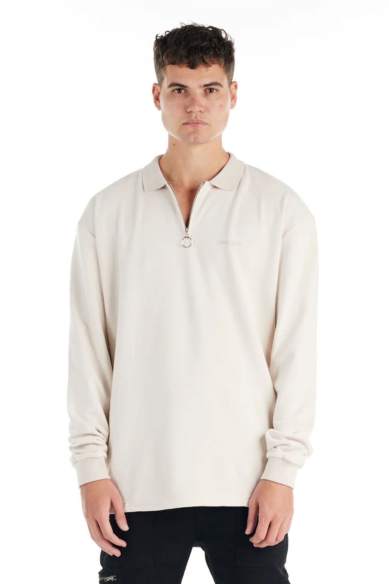 Haven Long Sleeve Polo Bone