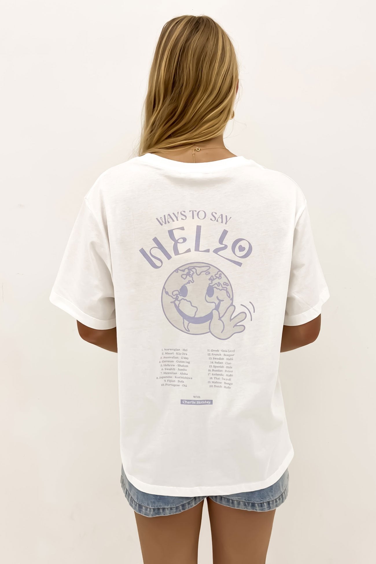 Hello Boyfriend Tee White