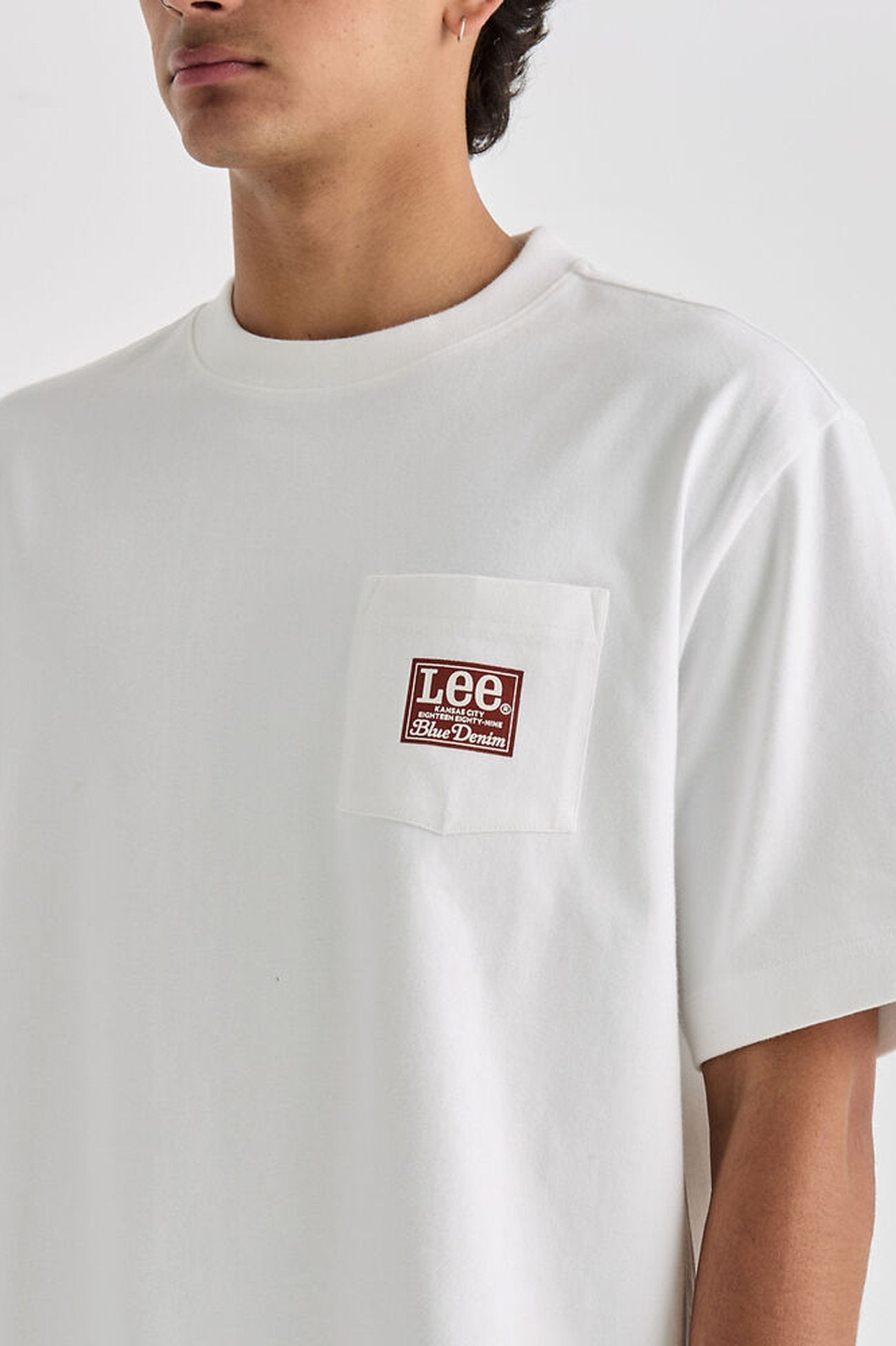 Heritage Box Cutter Pocket Tee White