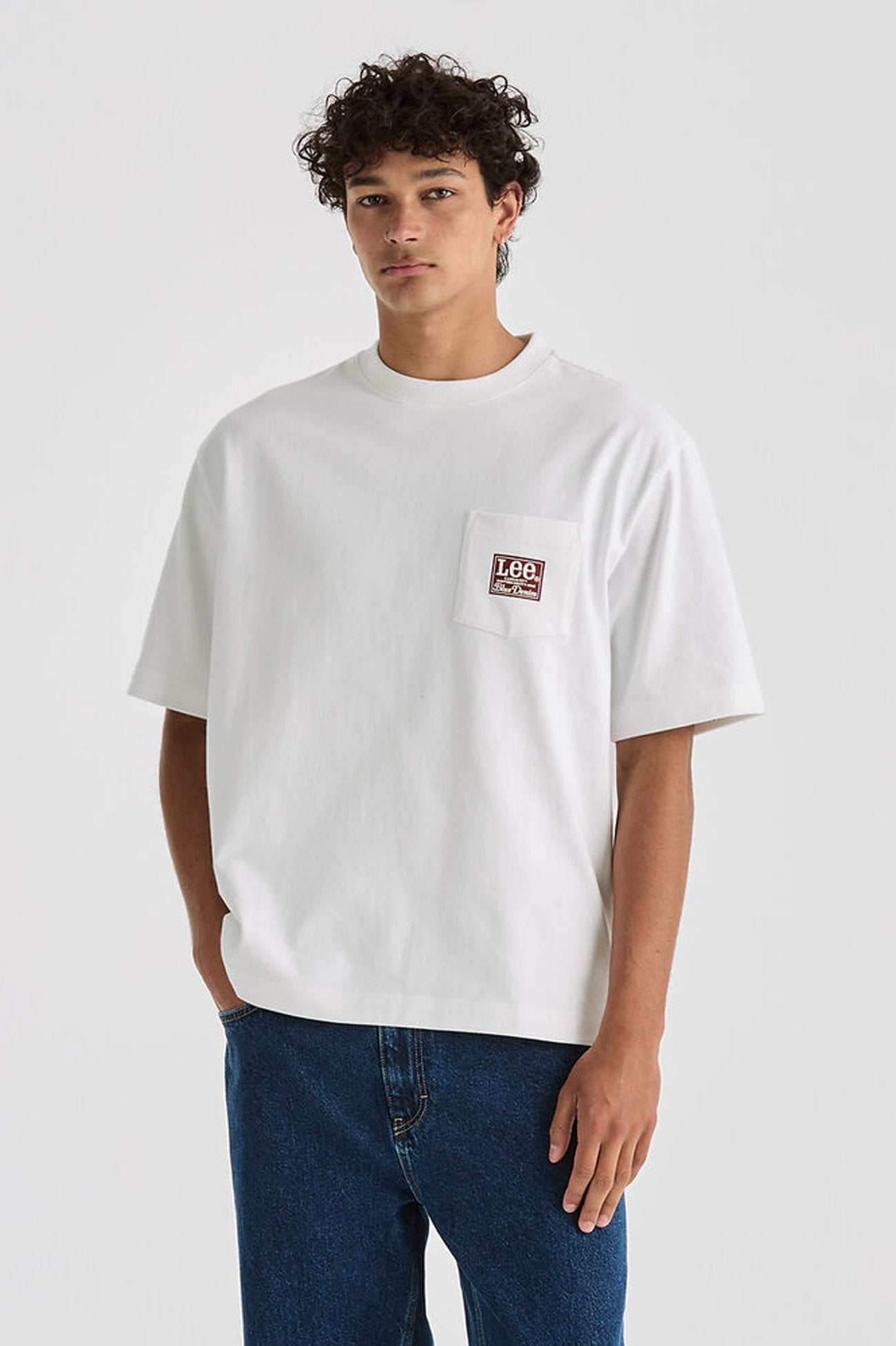 Heritage Box Cutter Pocket Tee White