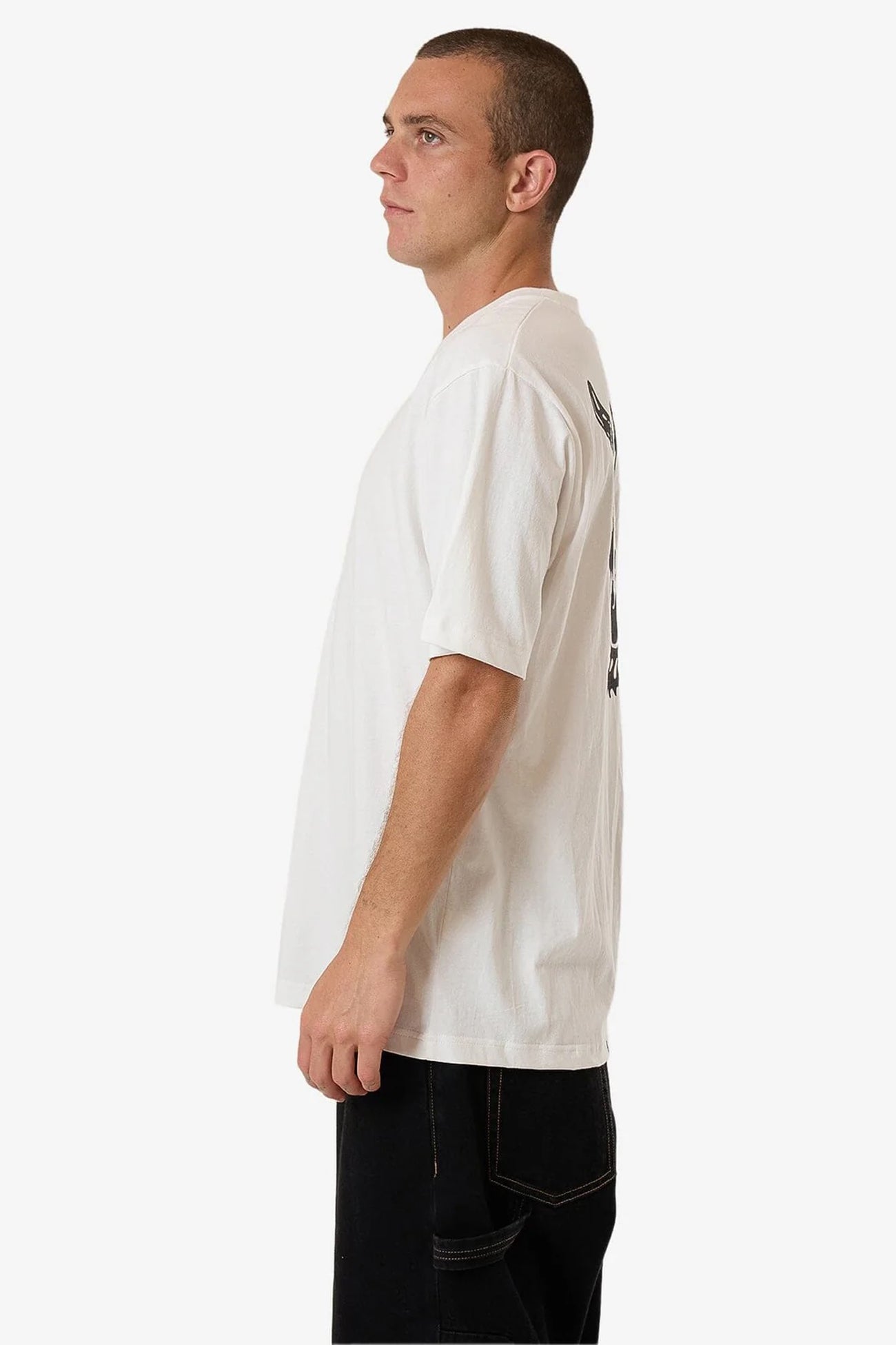 Hidden Agenda Oversize Fit Tee Dirty White