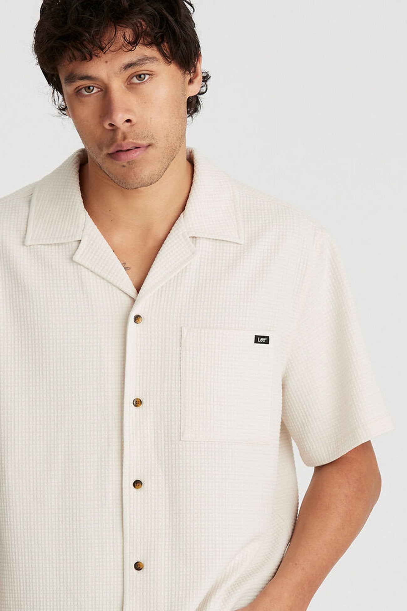 Holiday Shirt Sand Grid