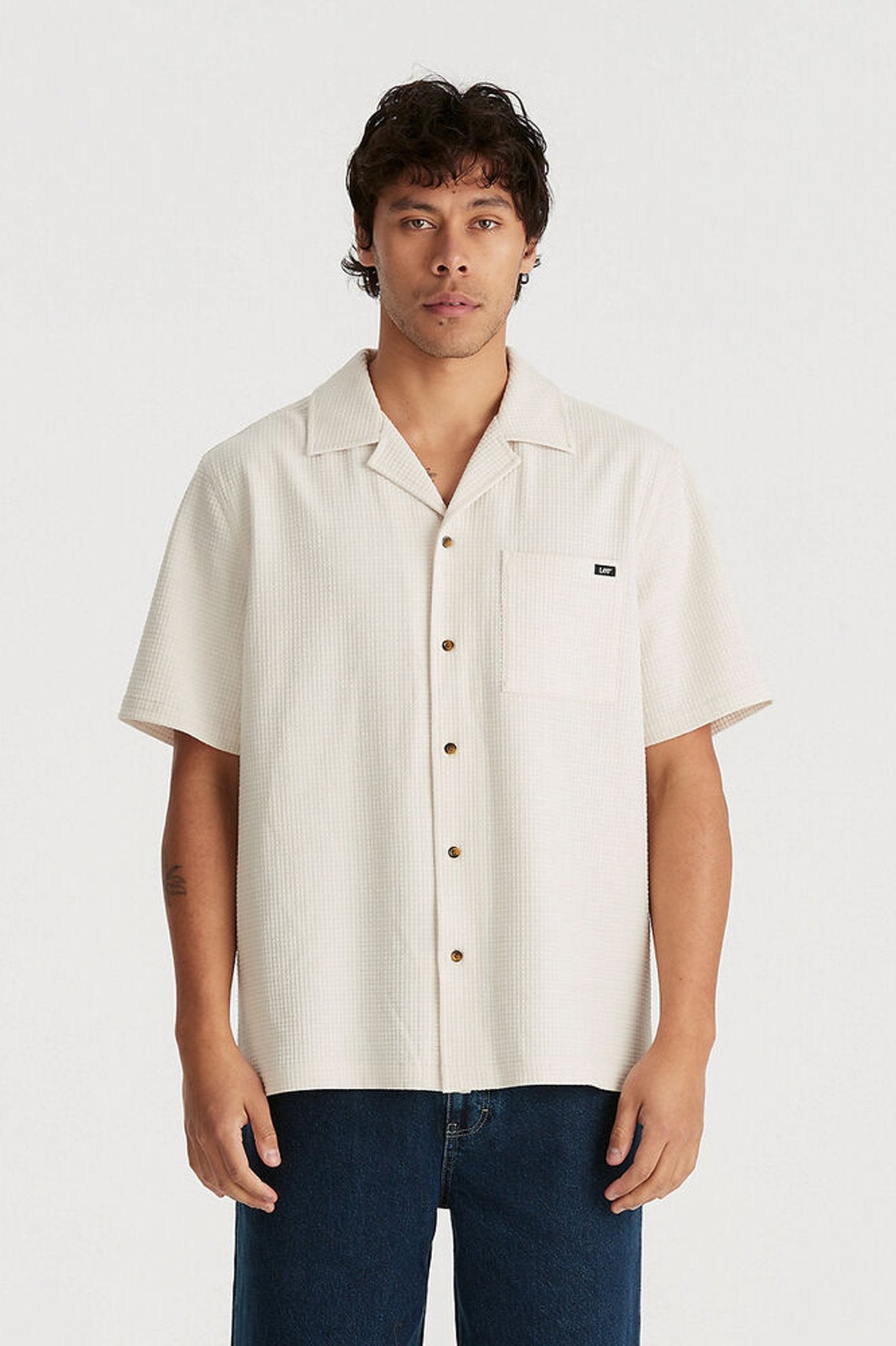 Holiday Shirt Sand Grid