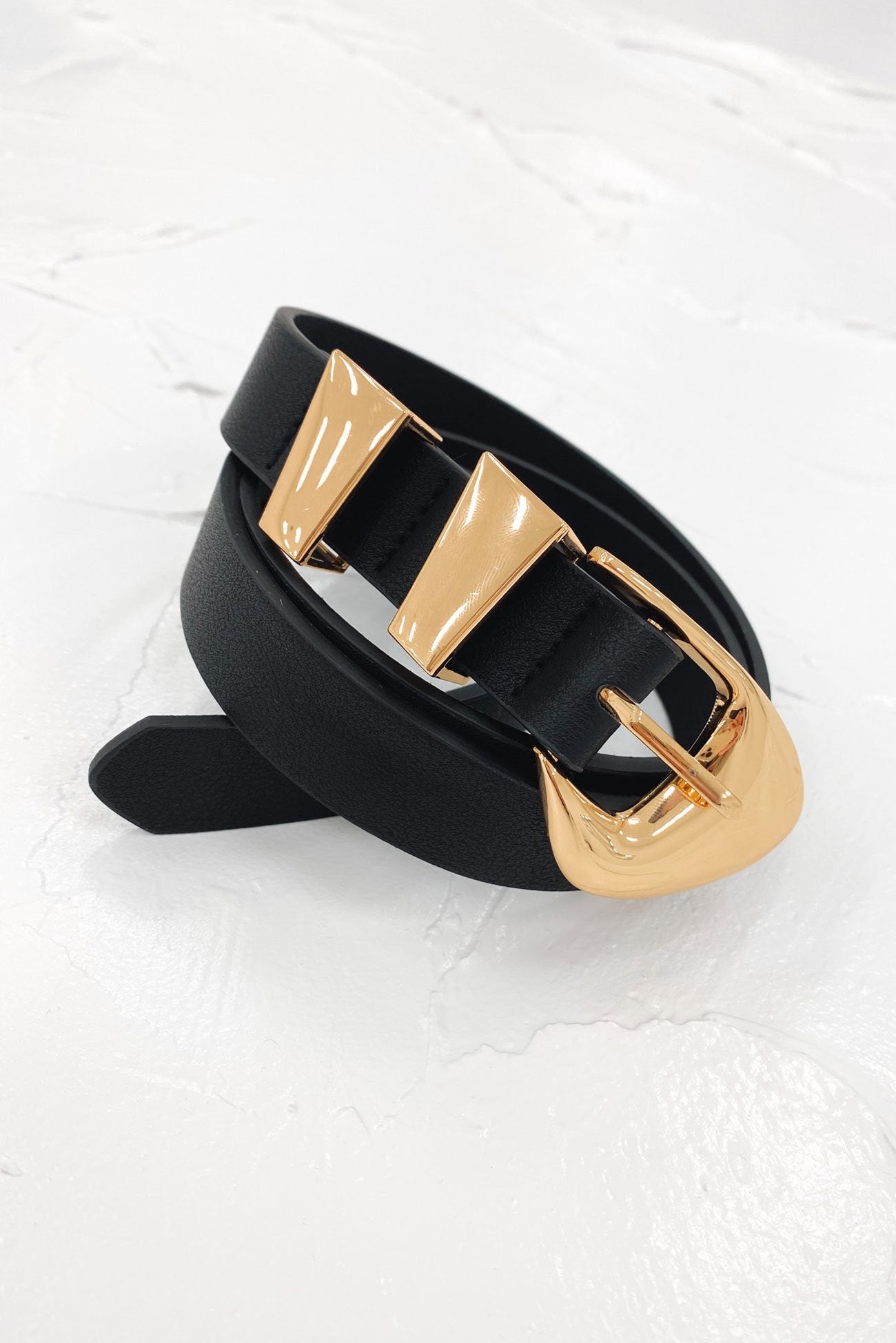 Haylee Belt Black Gold