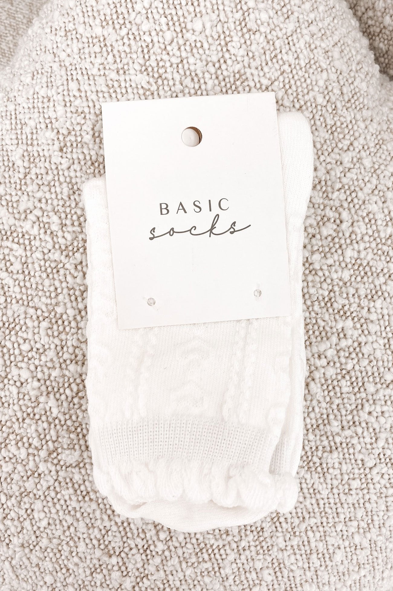 Karla Frill Sock White