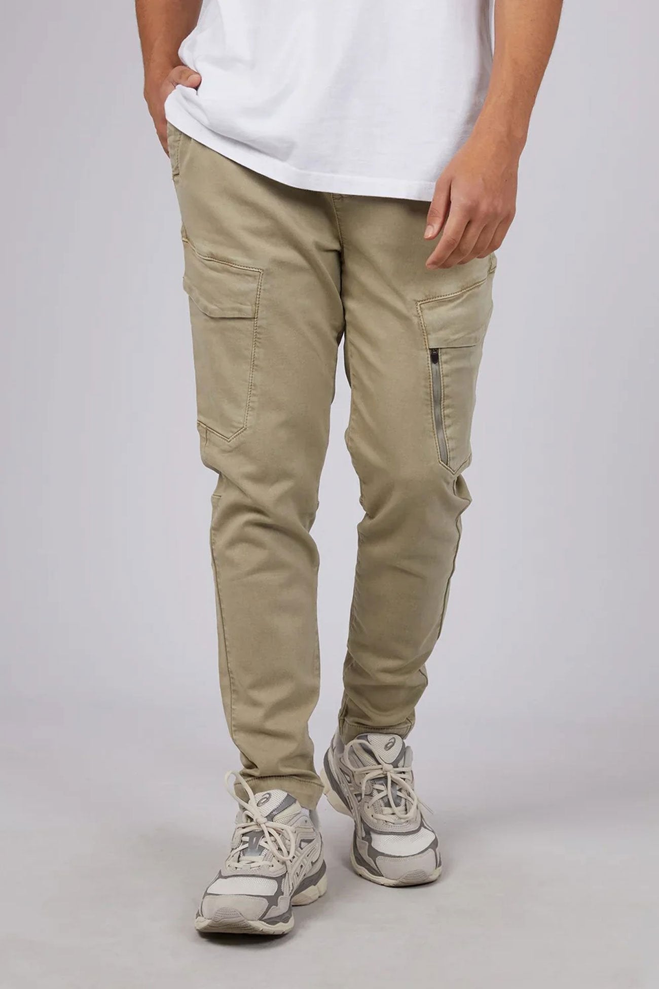 Inset Cargo Pant Tan