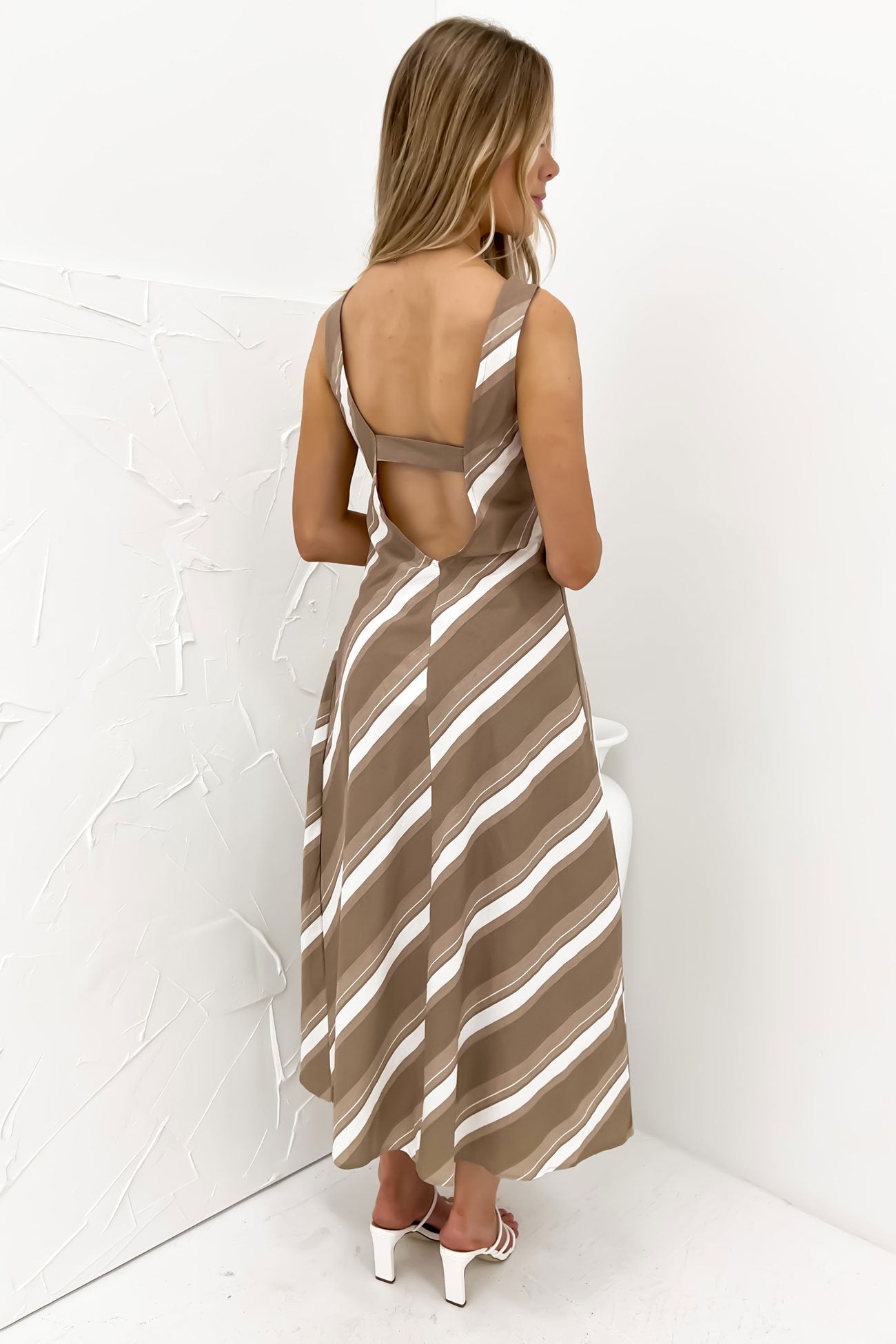 Isadora Midi Dress Brown