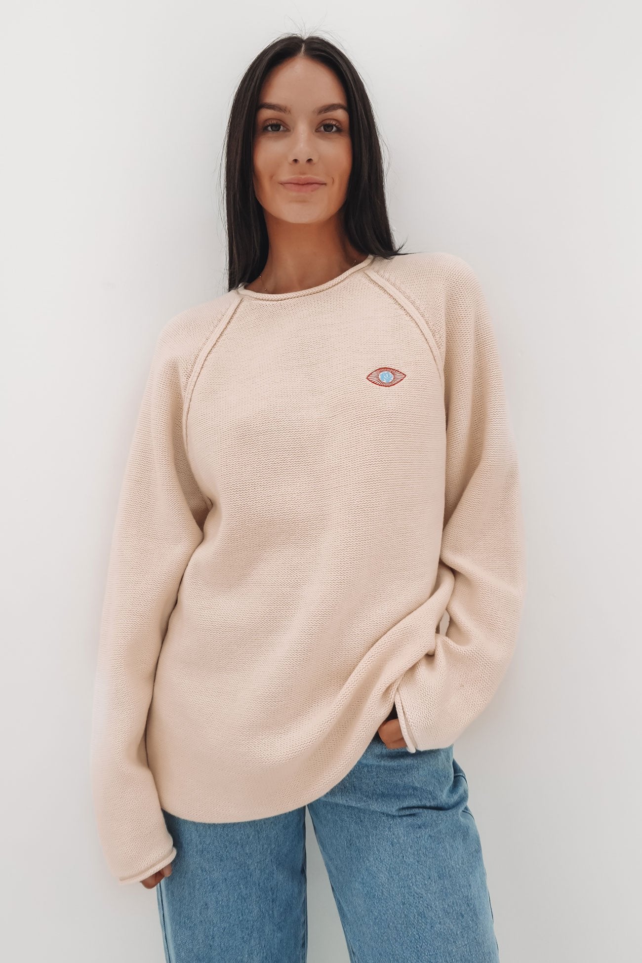 Ivy Raglan Sweater Natural