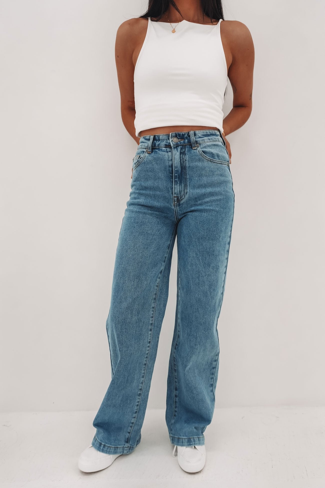 Jacqui Wide Leg Jean Light Blue