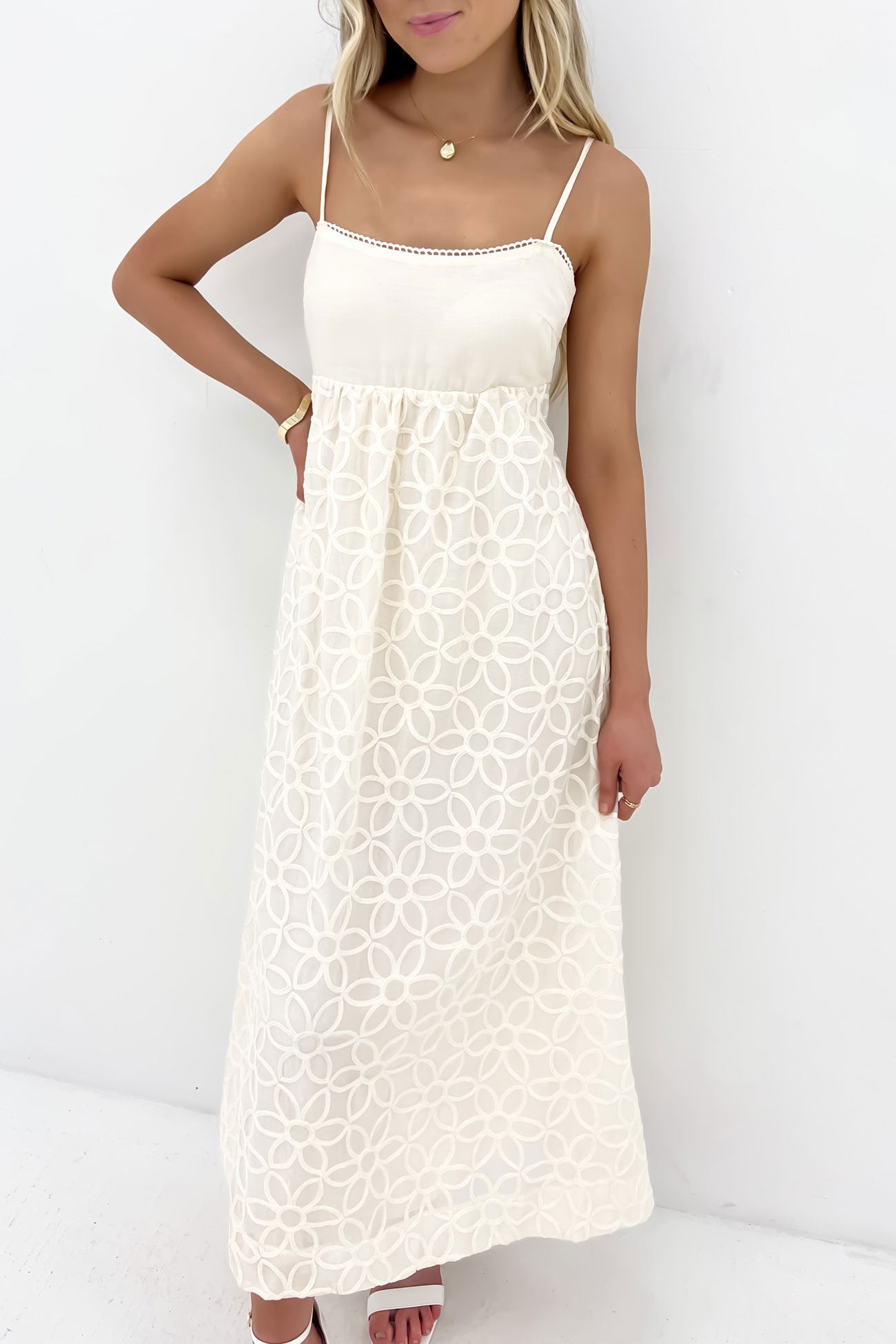 Jaime Midi Dress Cream