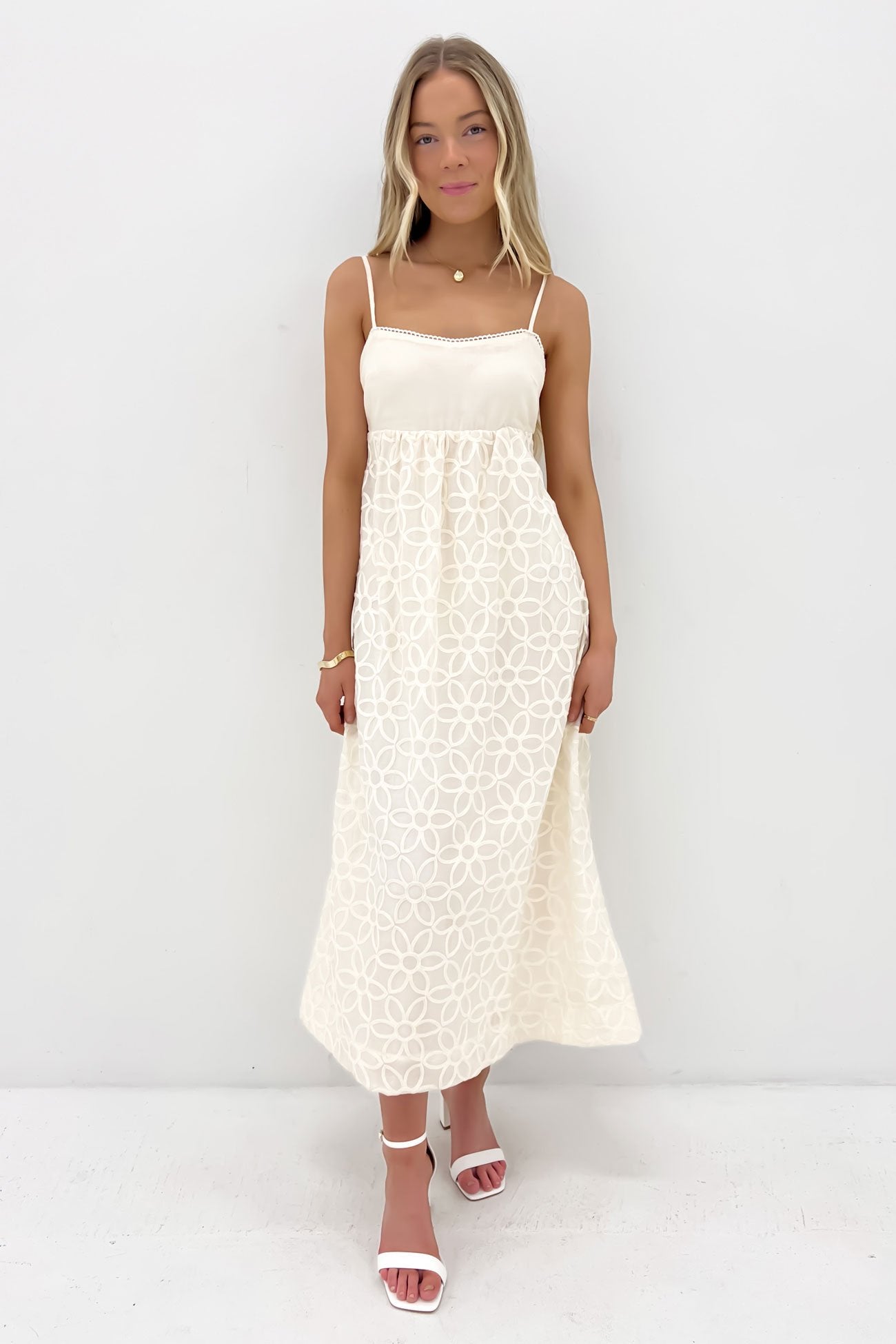 Jaime Midi Dress Cream