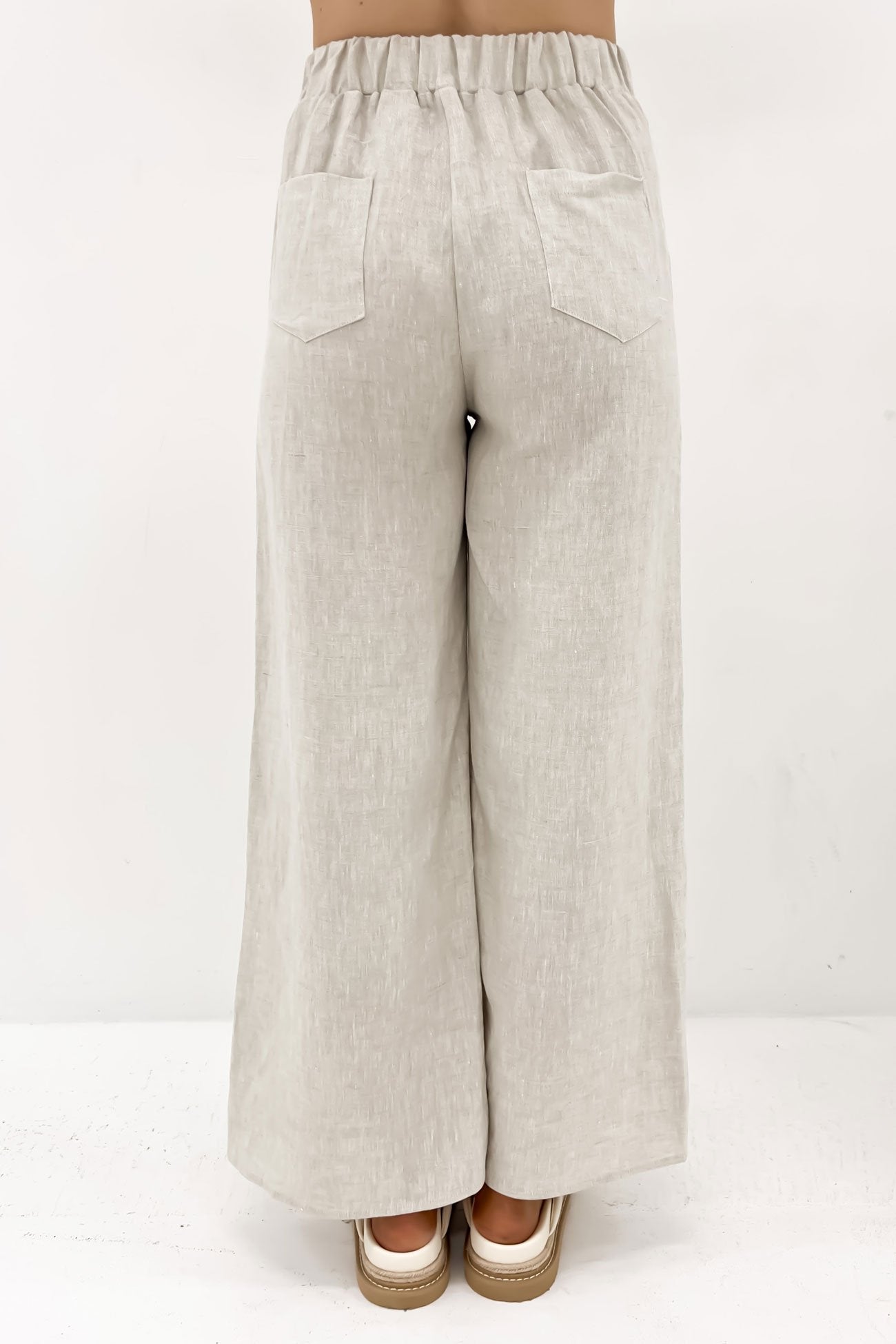 Jude Linen Pant Beige