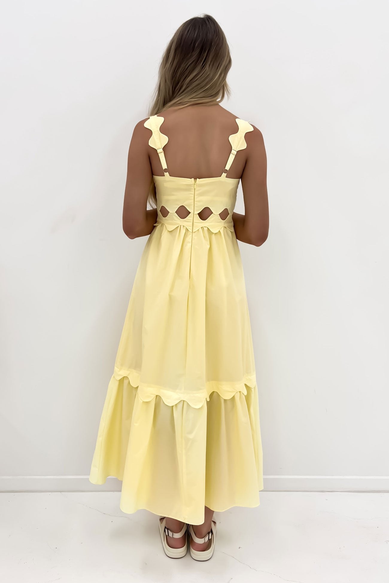 Junie Midi Dress Yellow