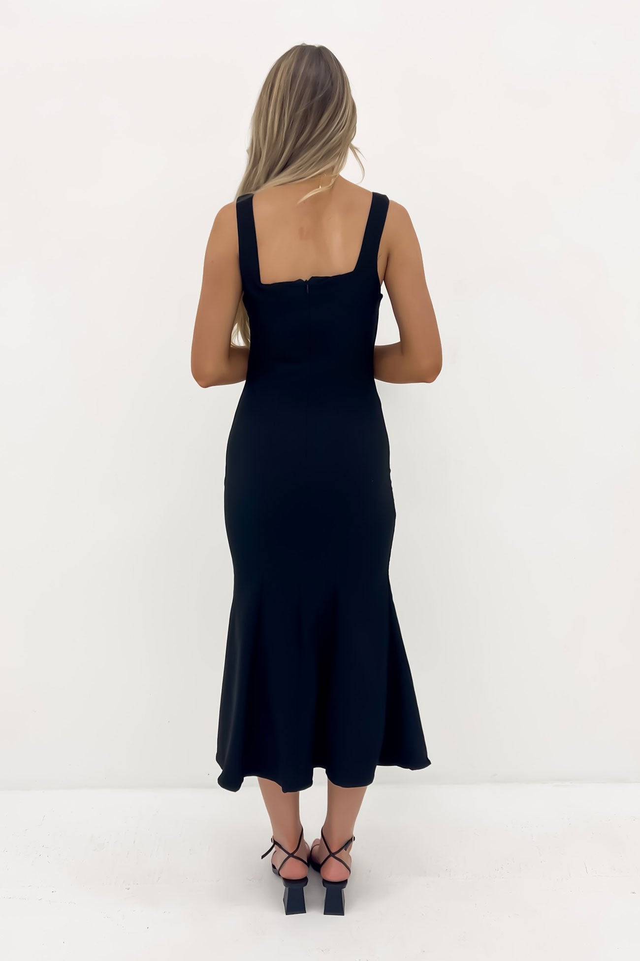 Katelyn Midi Dress Black