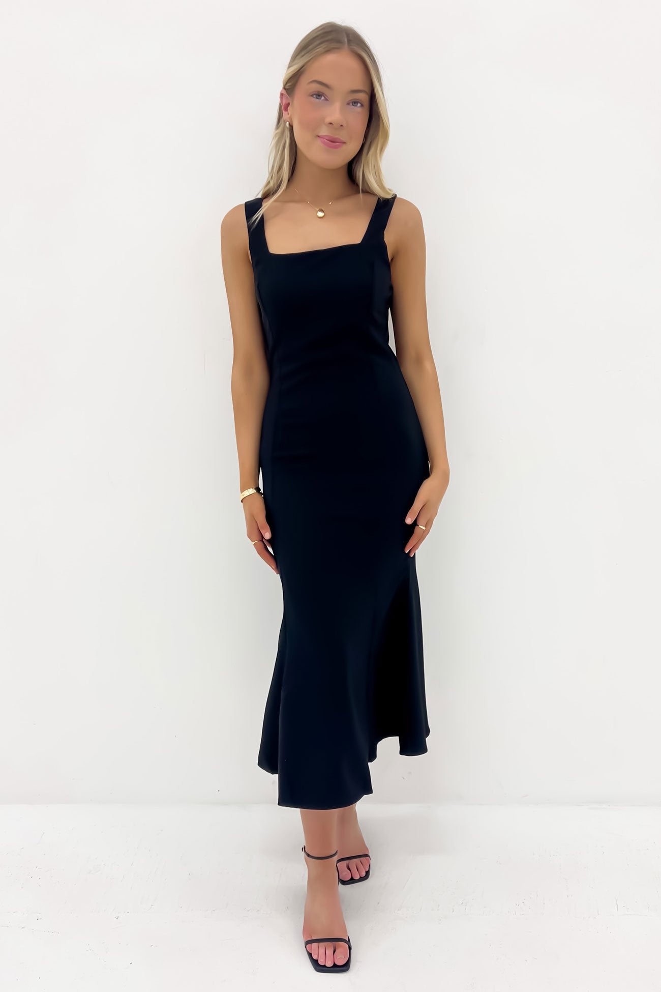 Katelyn Midi Dress Black