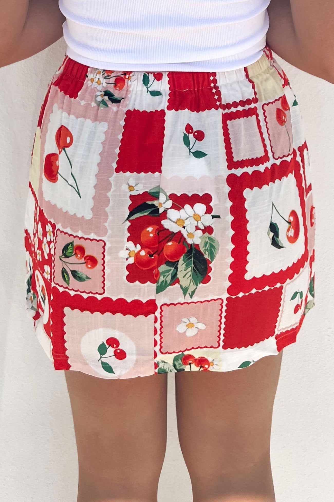 Kinley Mini Skirt Cherry