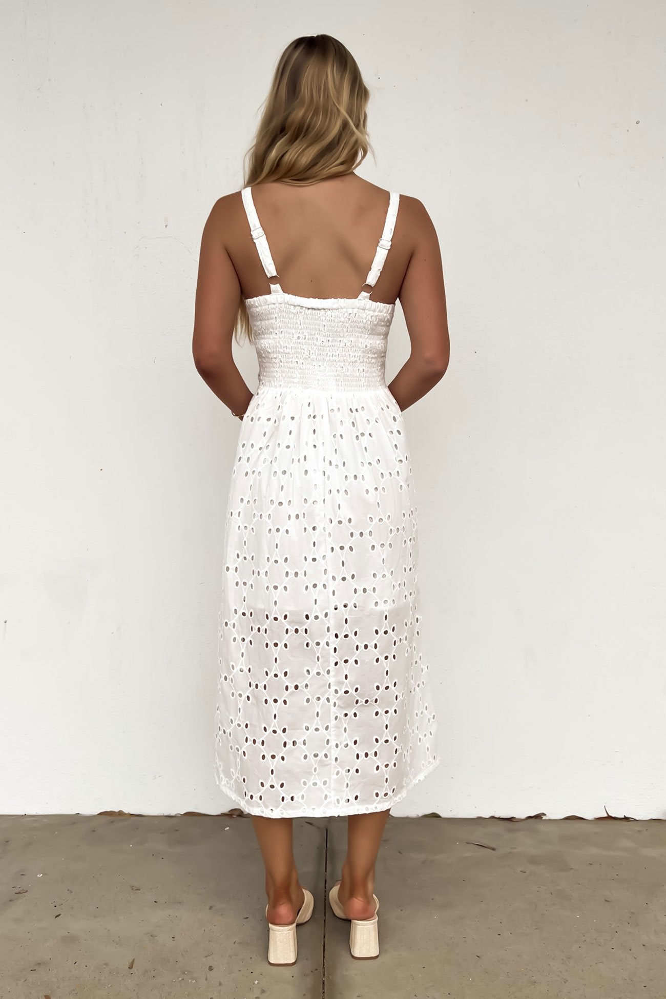 Kirby Midi Dress Ivory