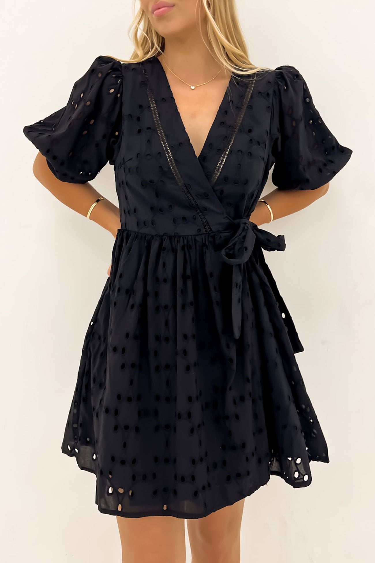 Kirby Wrap Dress Black