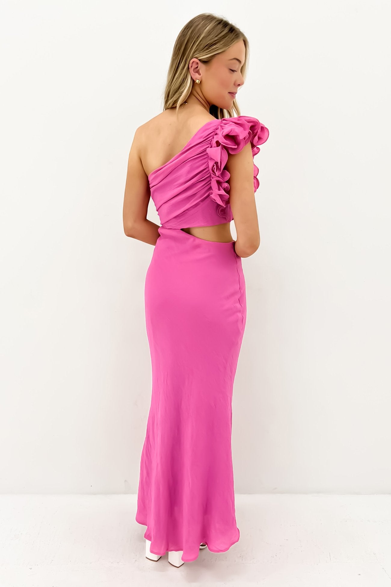 Knox Midi Dress Hot Pink