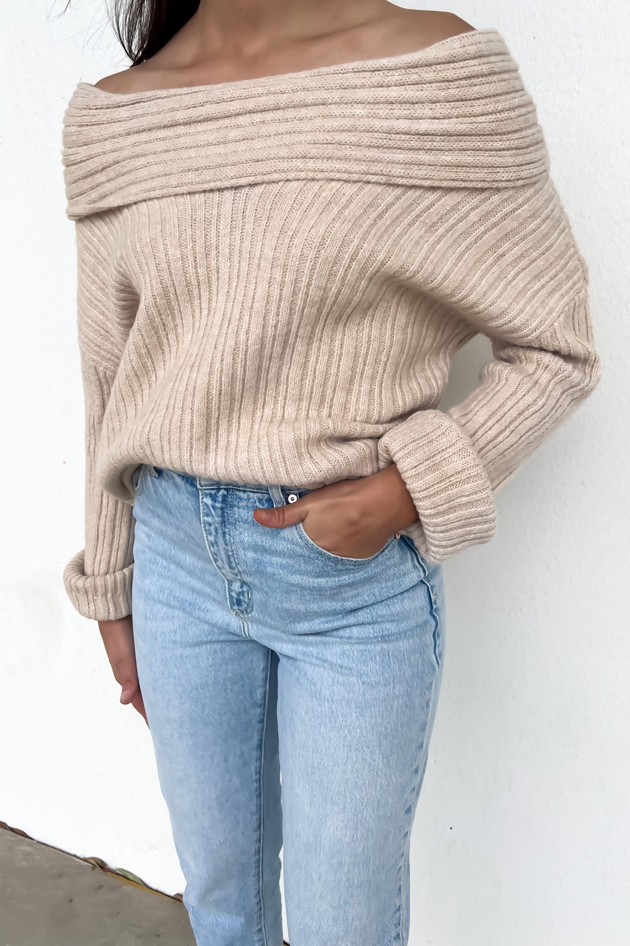 Kristina Knit Jumper Beige