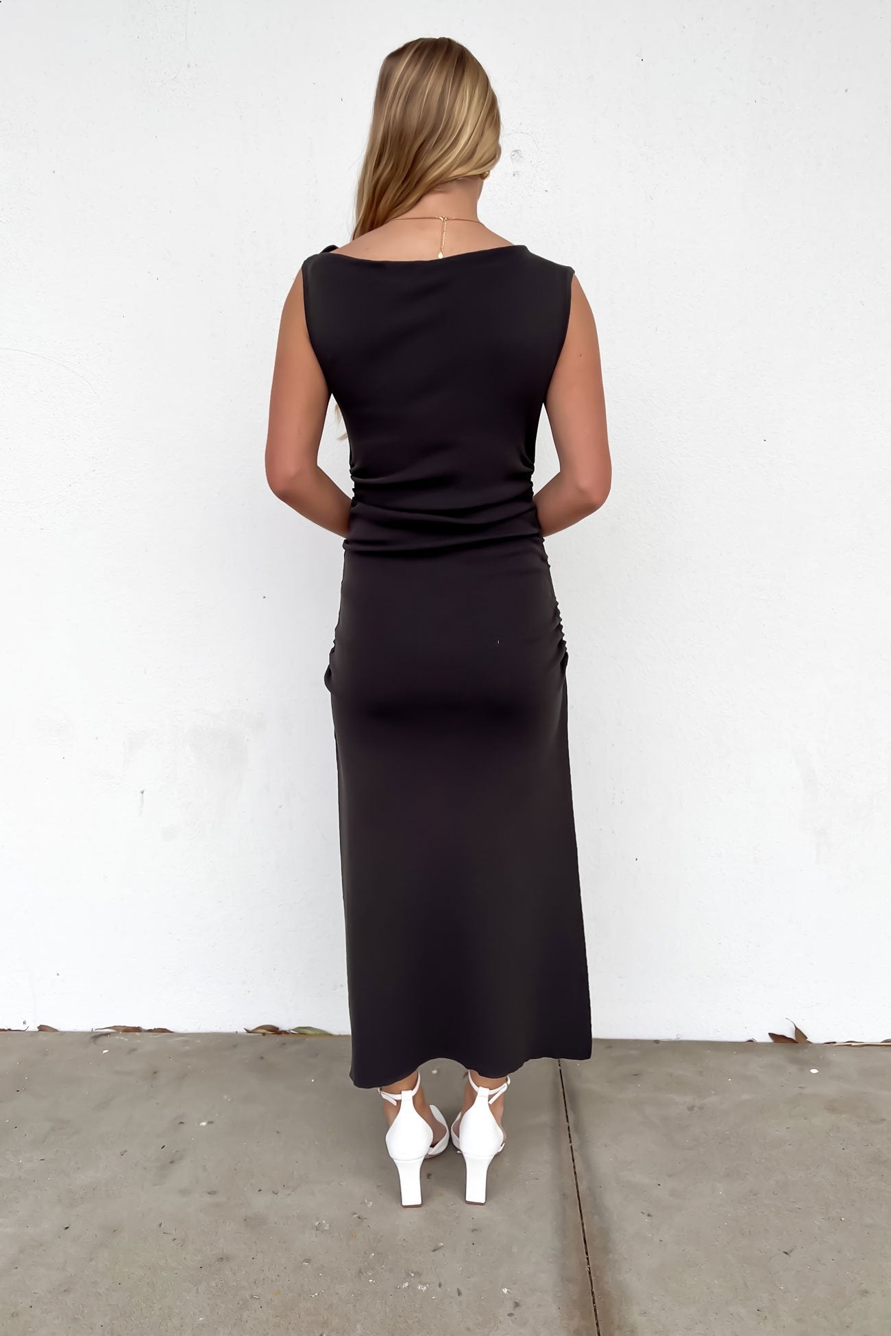 Kyrah Maxi Dress Charcoal