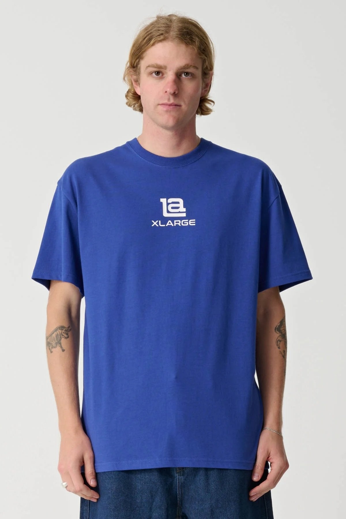 LA XL Short Sleeve Tee Blue