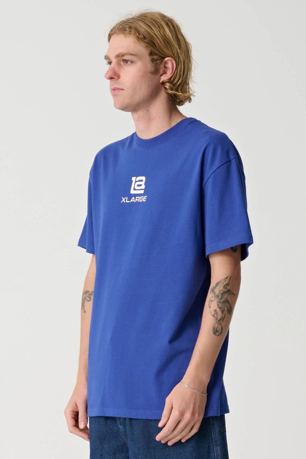 LA XL Short Sleeve Tee Blue