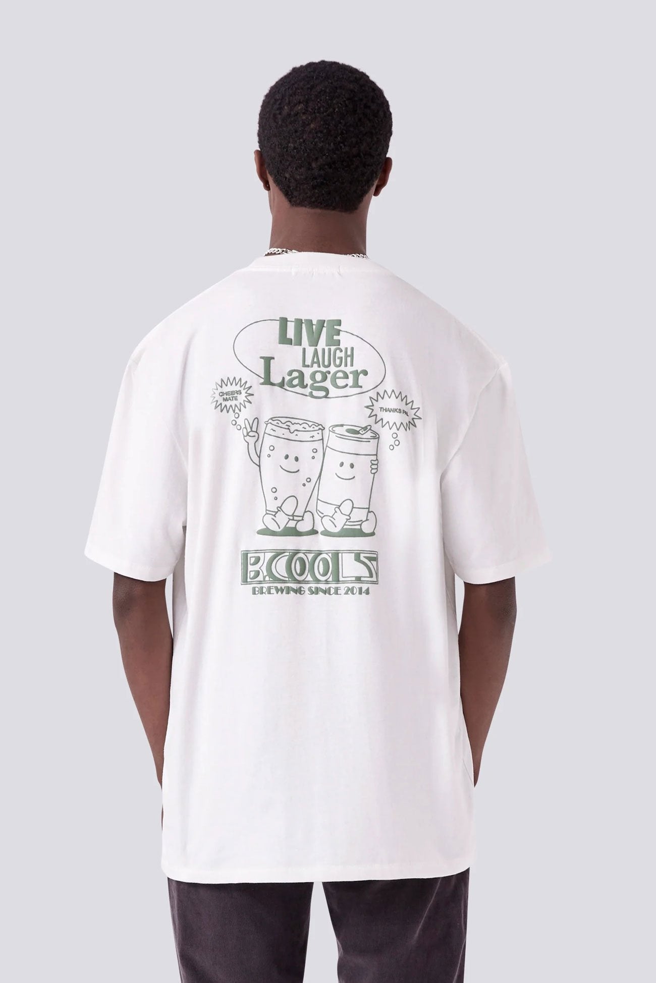 Lager Tee Vintage White