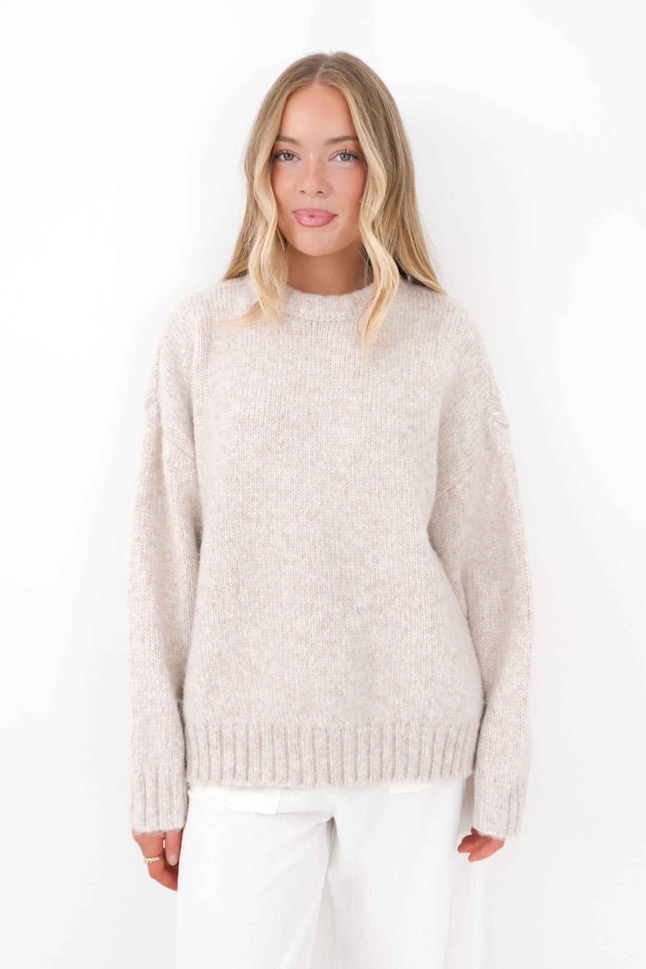 Lena Knit Jumper Oatmeal