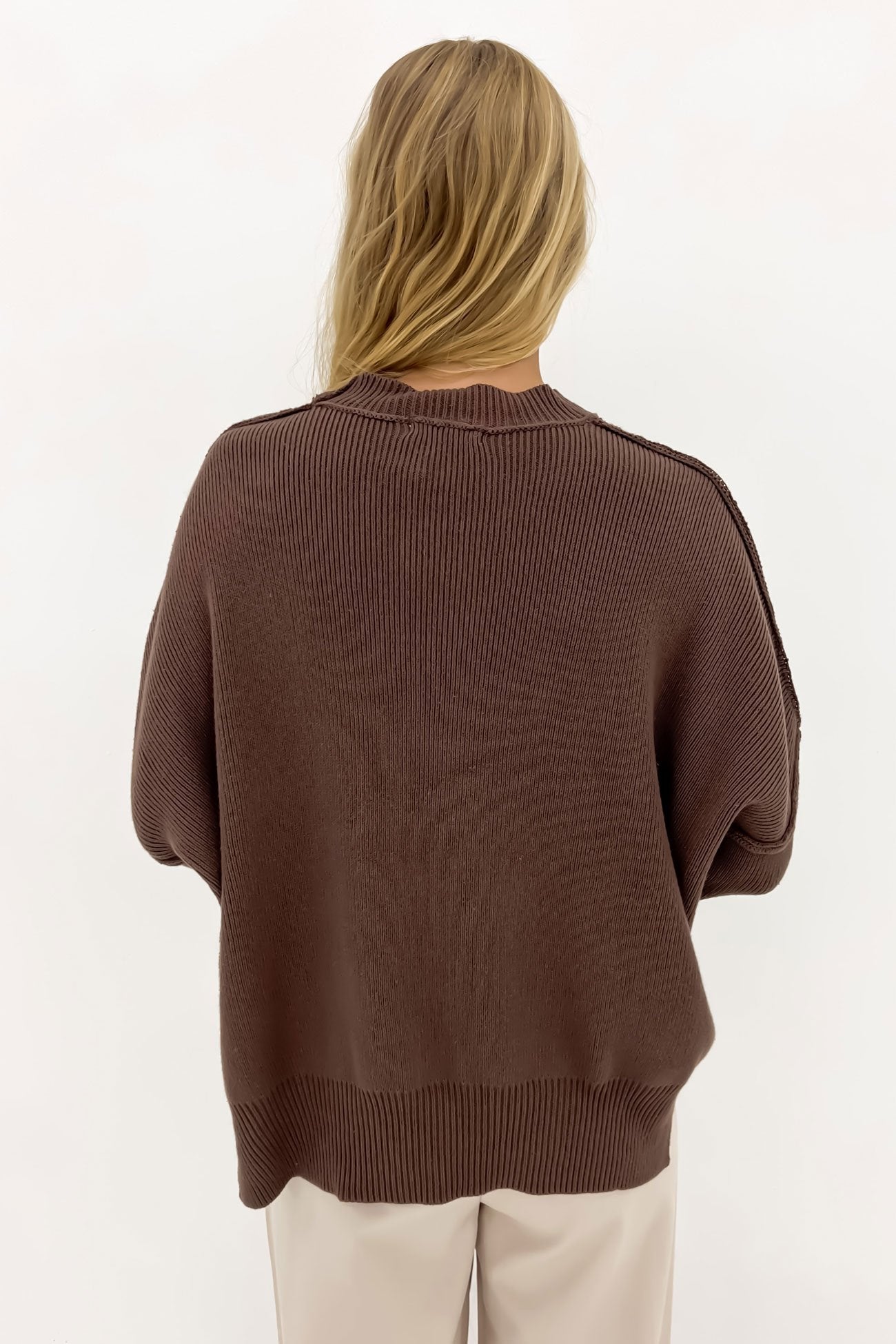 Leora Knit Jumper Chocolate