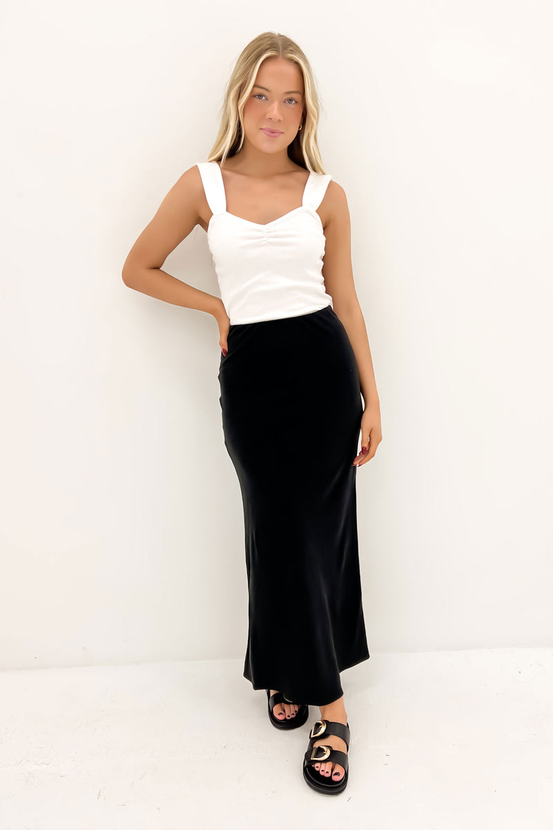 Leyla Maxi Skirt Black