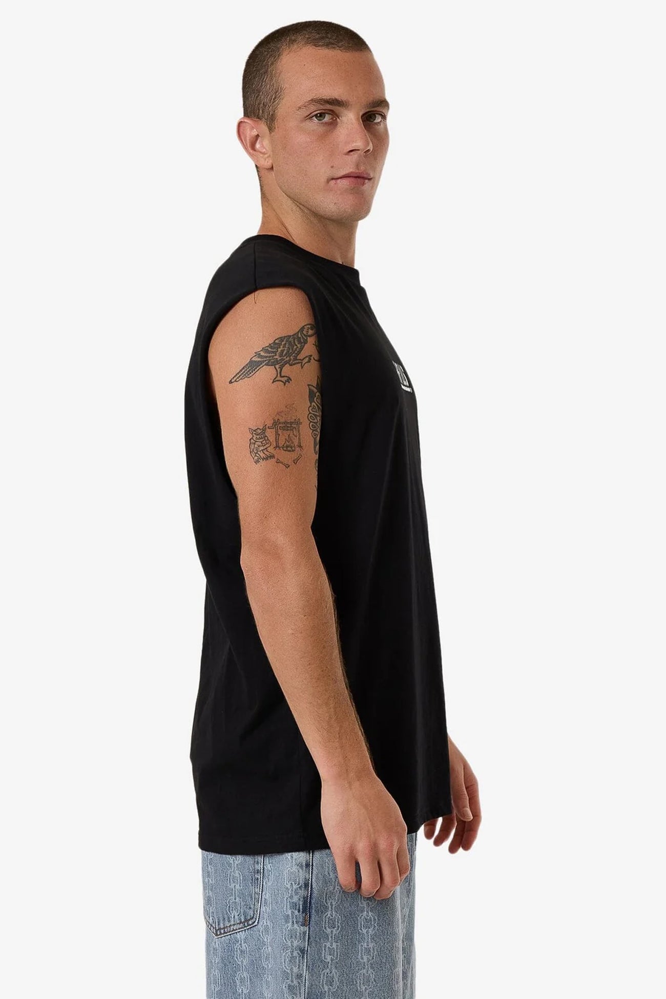 Logic Merch Fit Muscle Tee Black