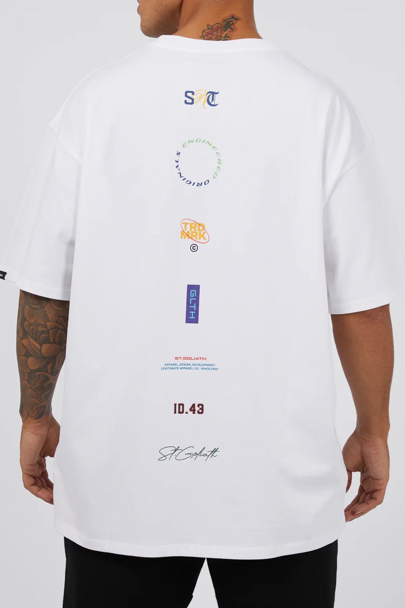 Logo Stack Tee White