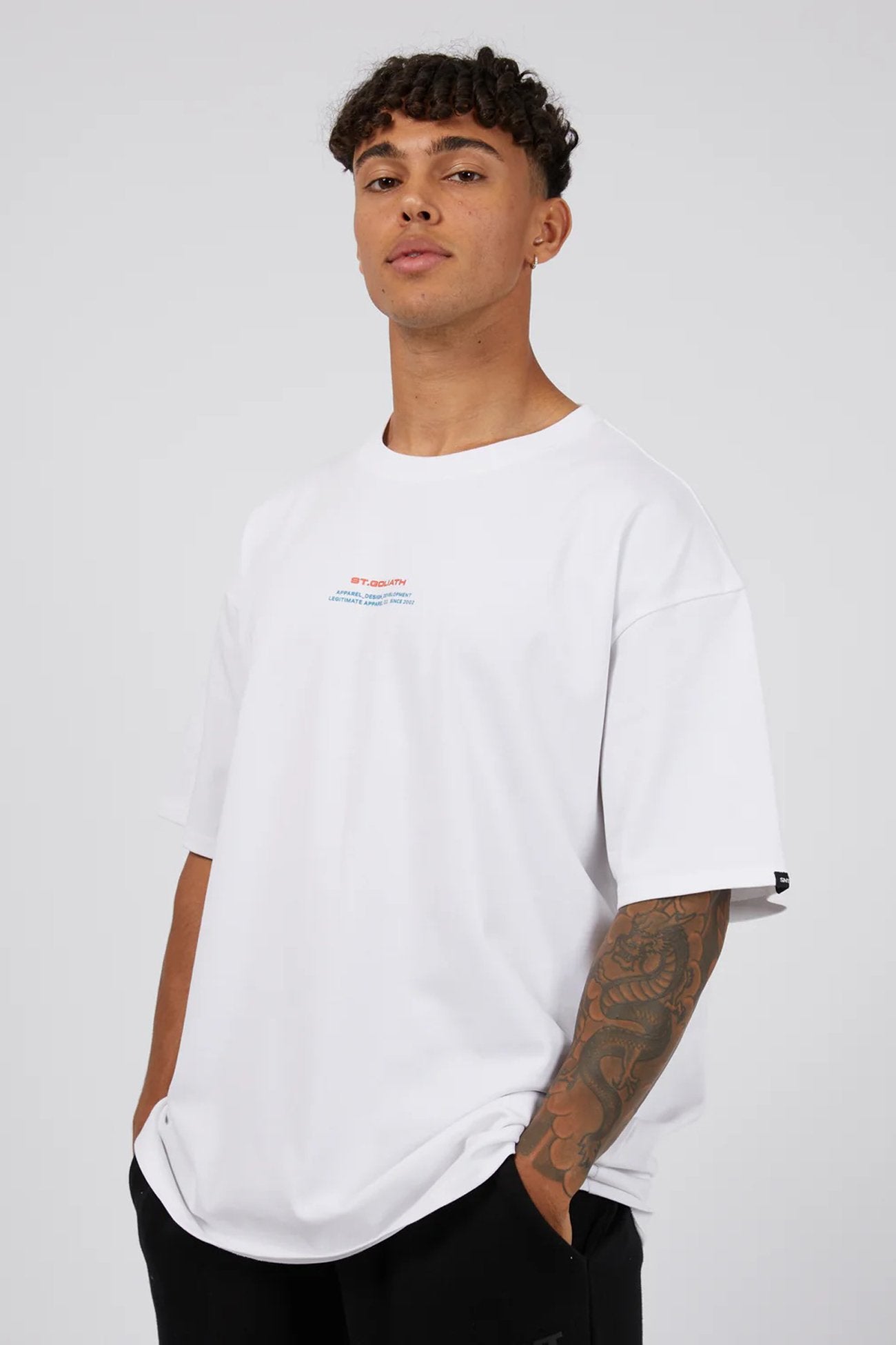 Logo Stack Tee White