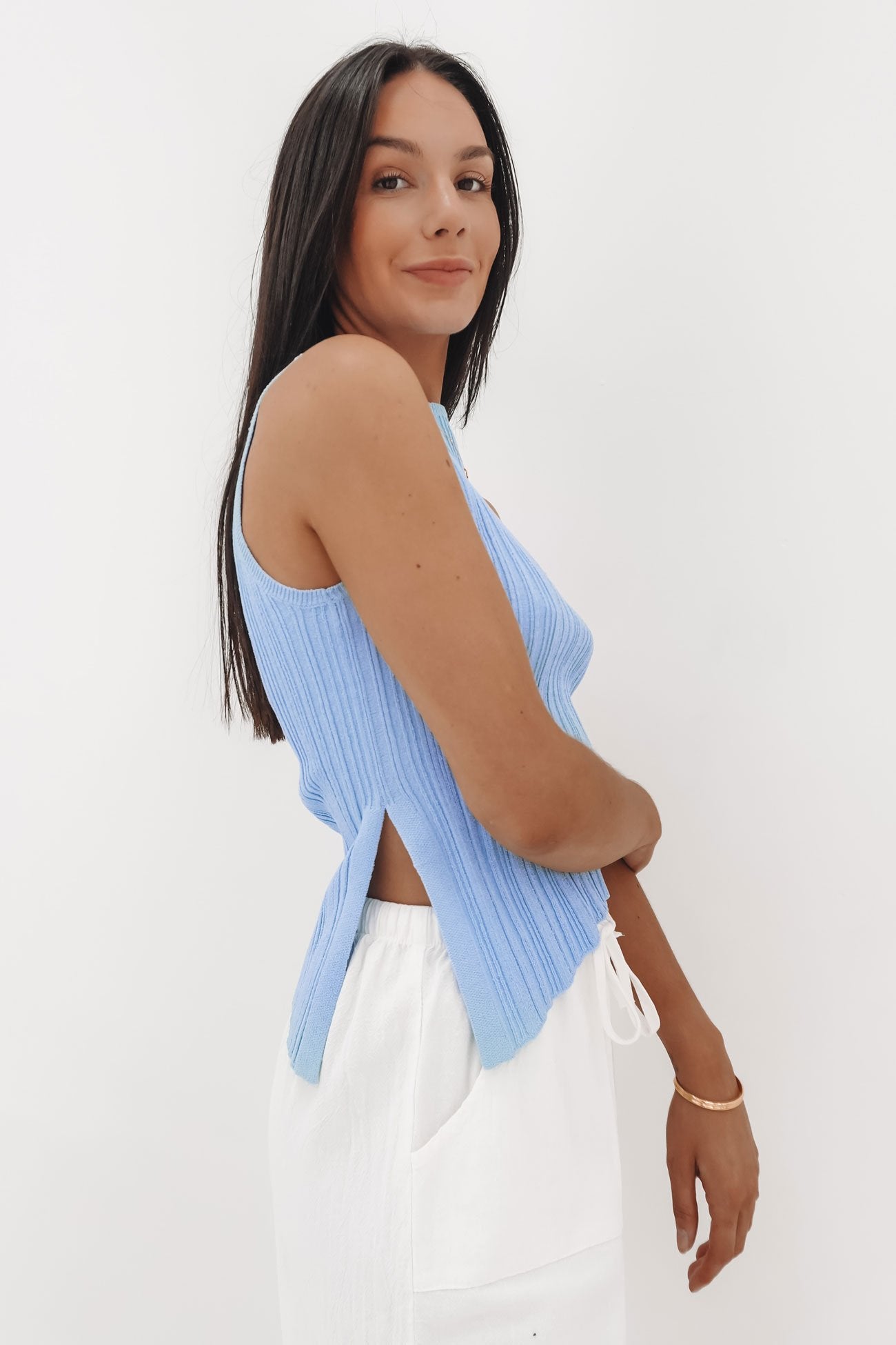 Louise Top Blue