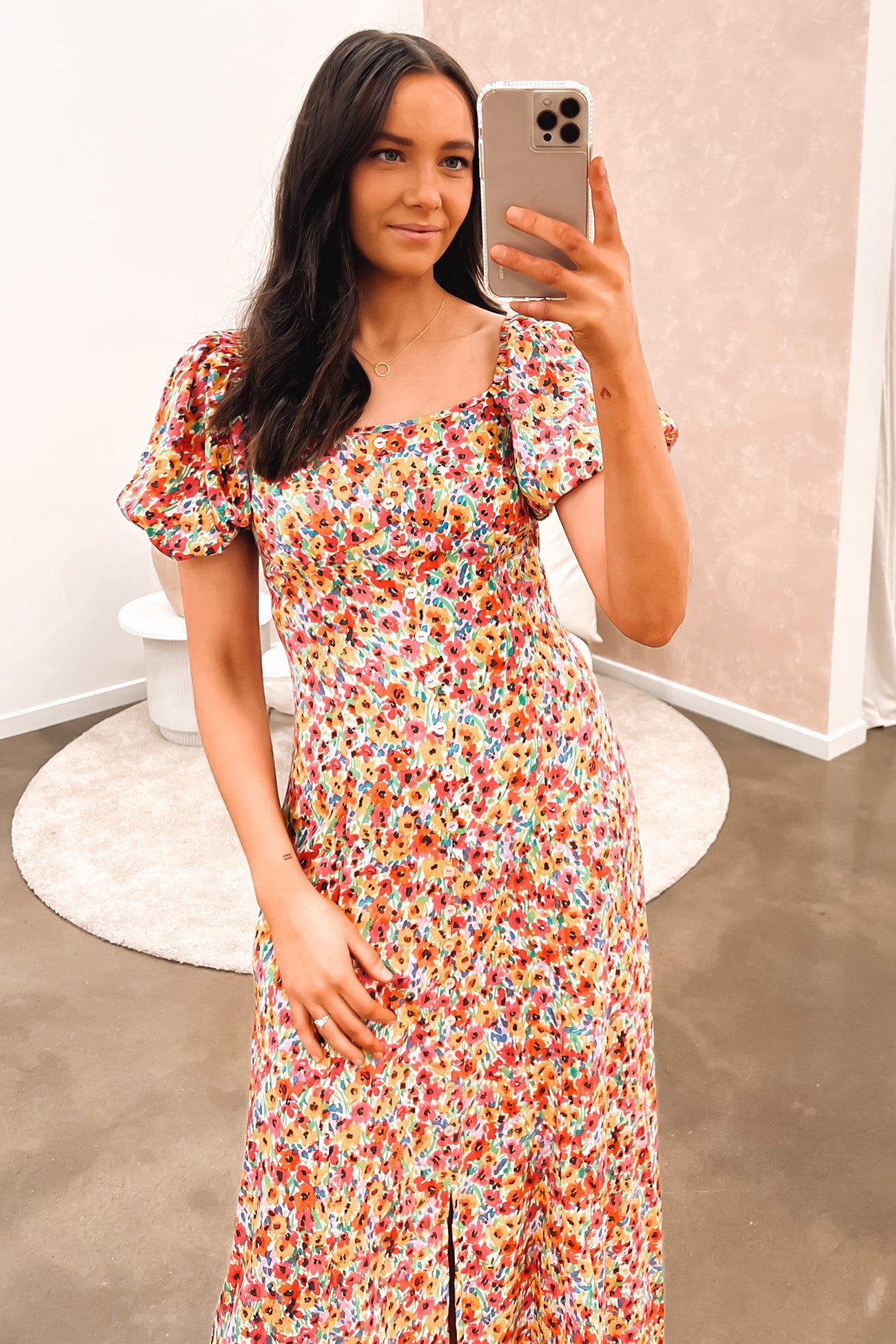 Lucia Midi Dress Floral