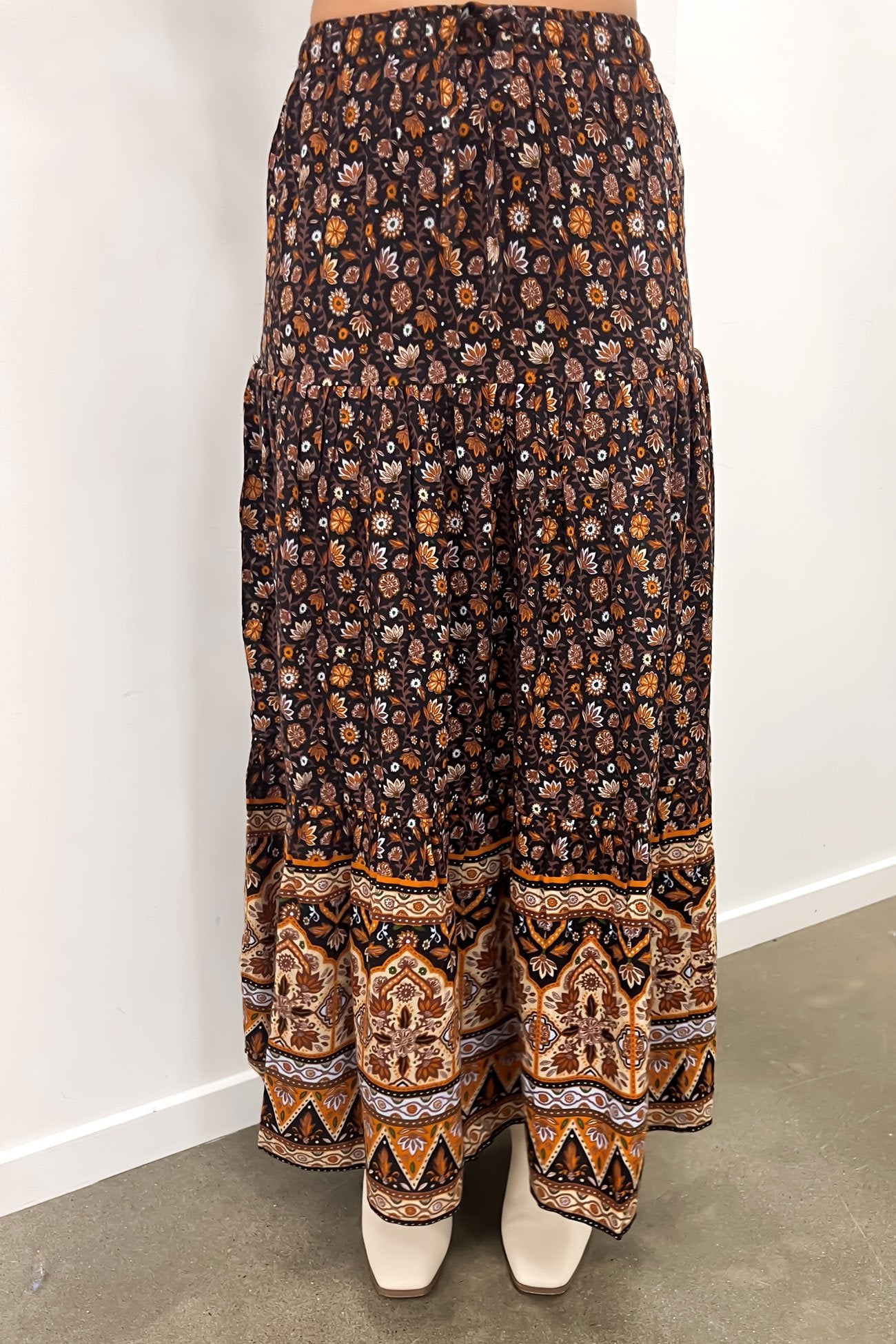 Luna Floral Maxi Skirt Print