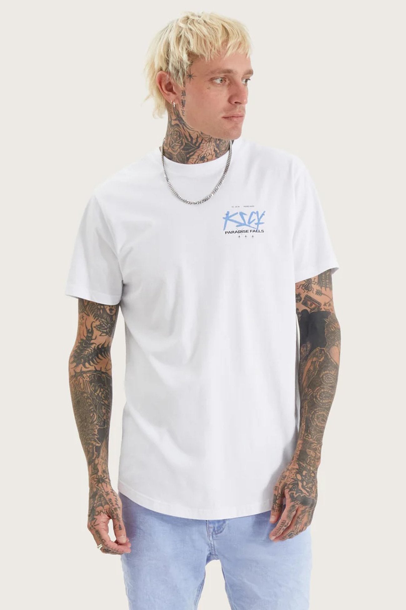 Luxor Dual Curved Tee Optical White