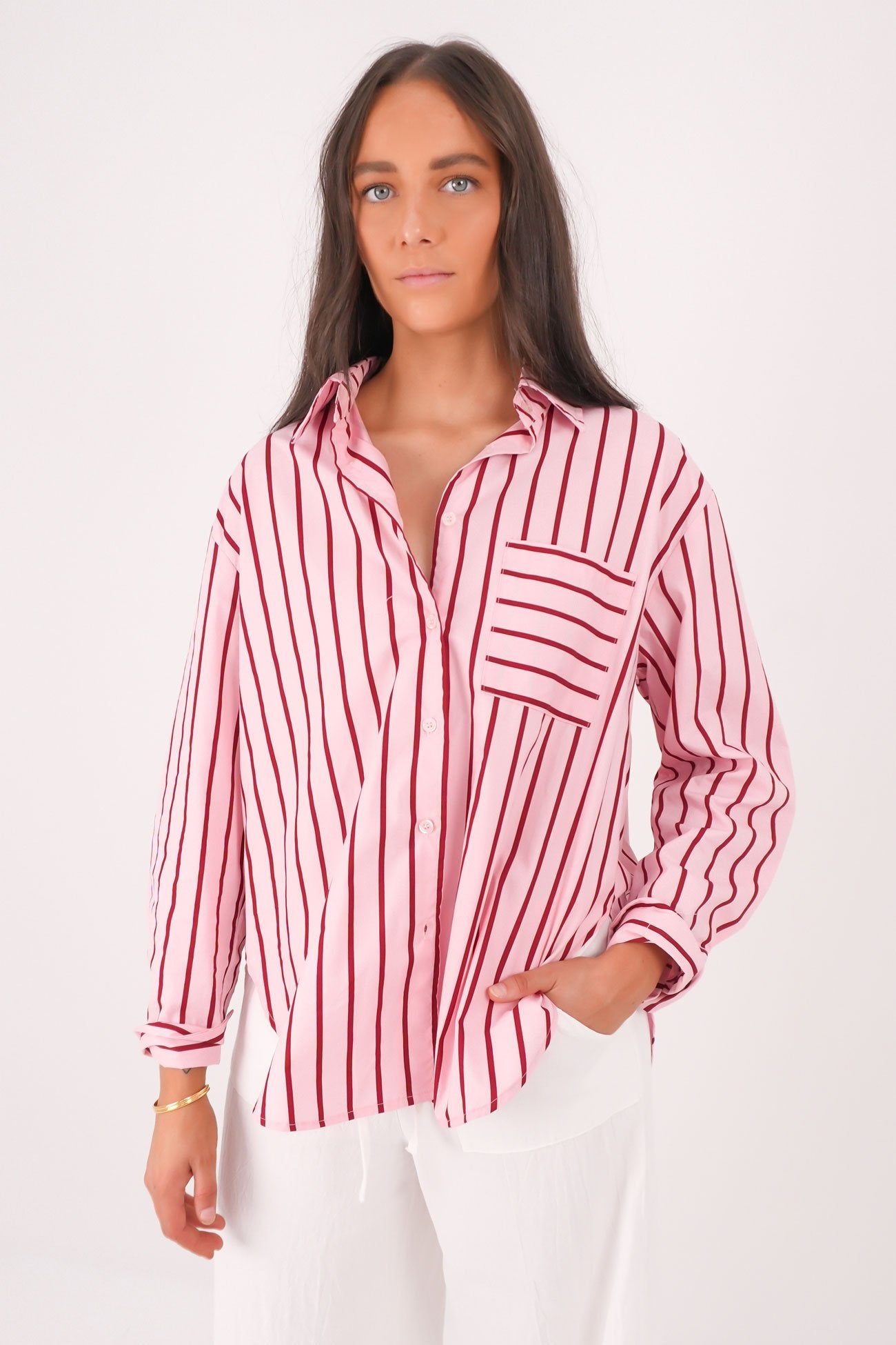 Lynton Shirt Red Stripe