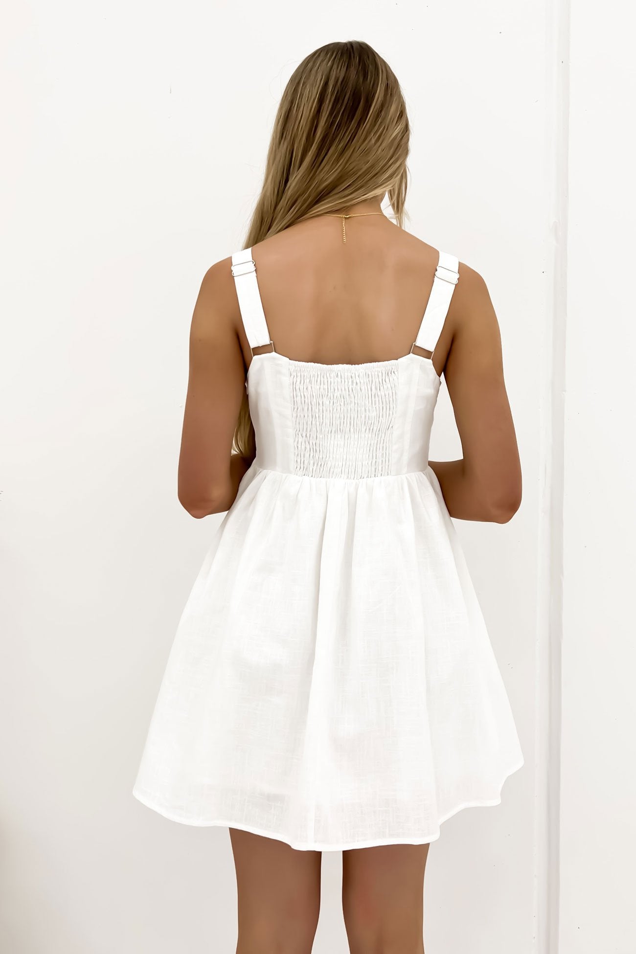 Mabel Mini Dress White