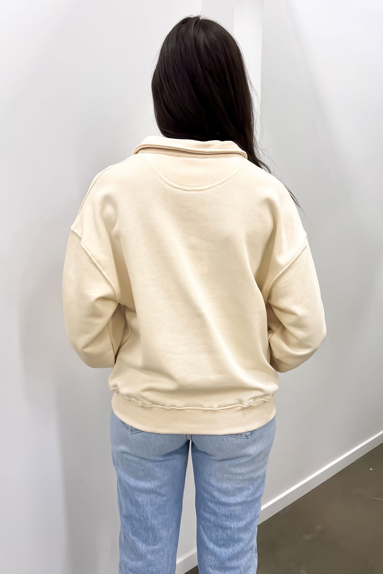 Maddy 1/4 Zip Jumper Cream