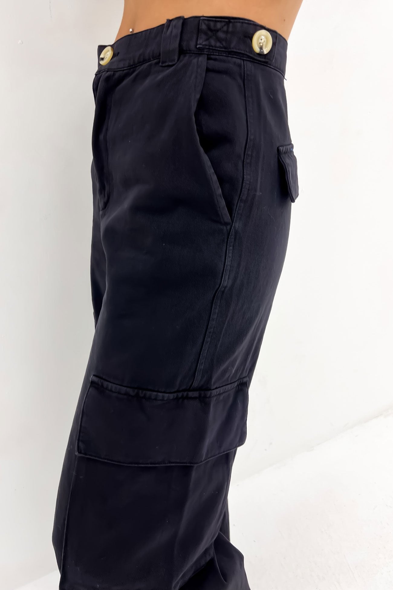 Maisy Cargo Pant Black