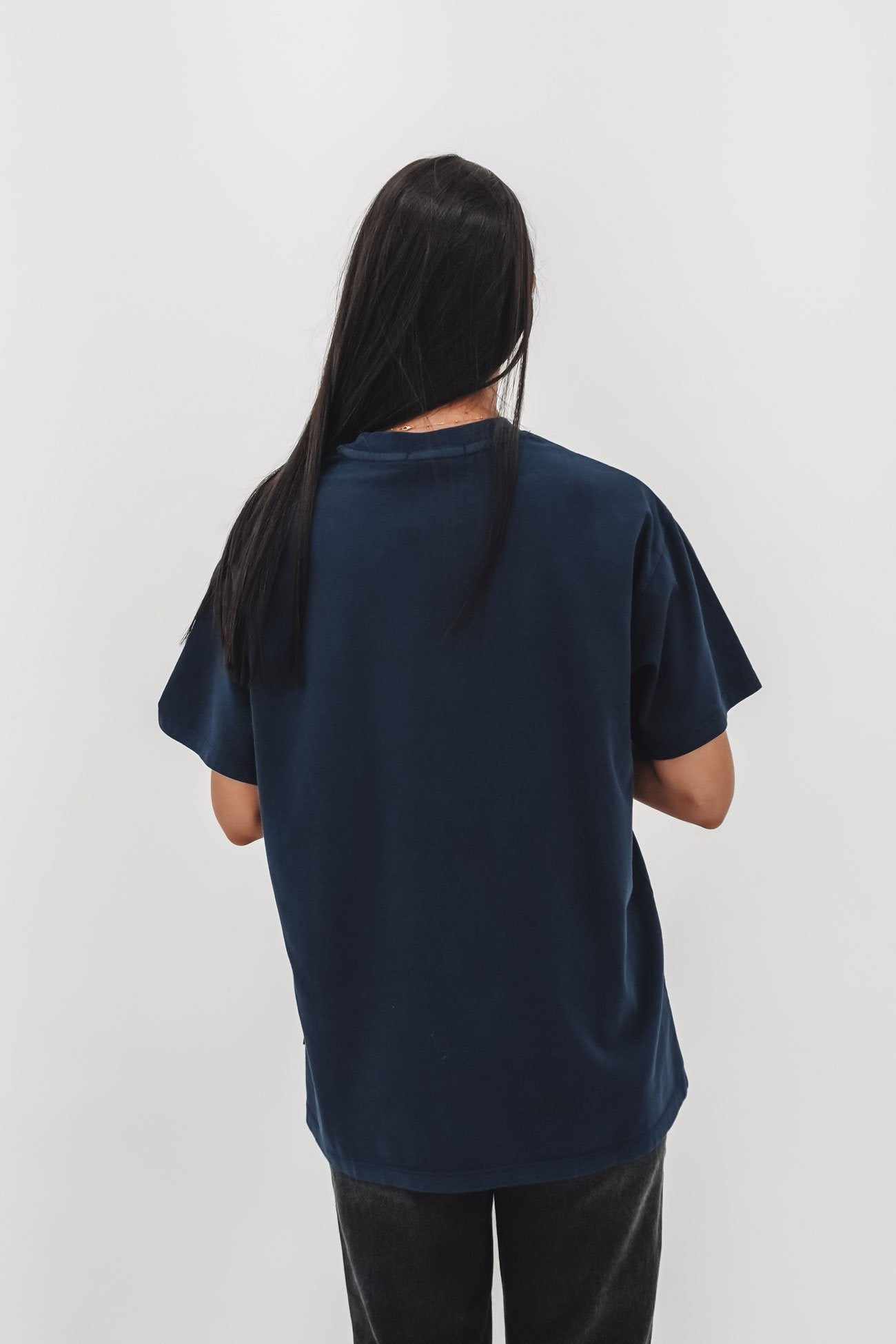 Manhattan Oversized Tee Navy