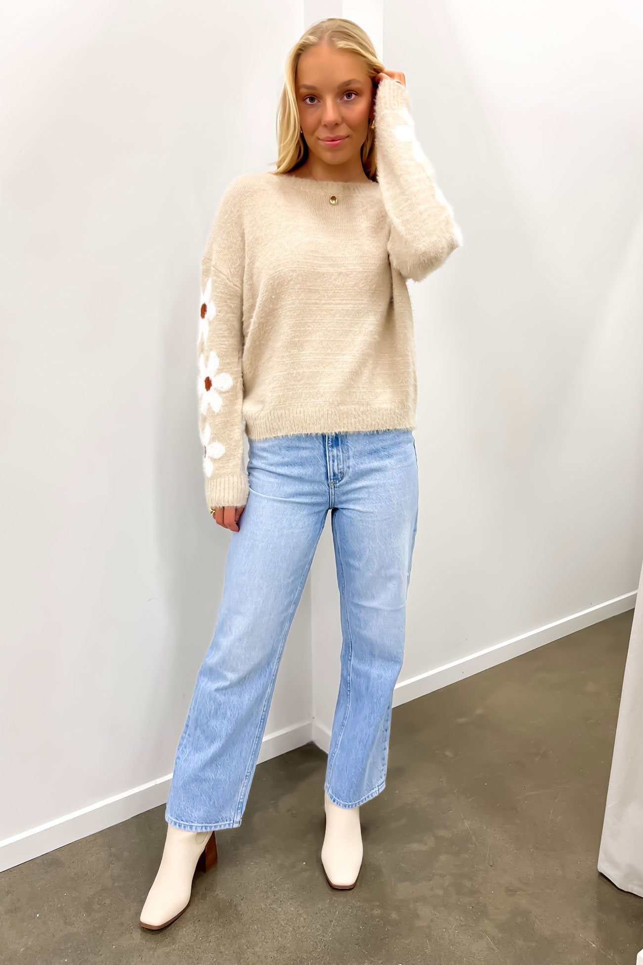 Marco Knit Jumper Latte