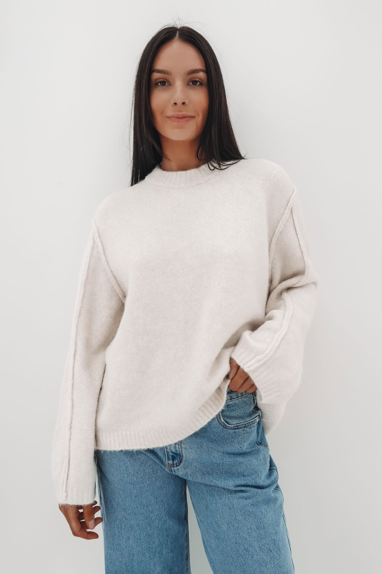 Marcy Knit Jumper Cream