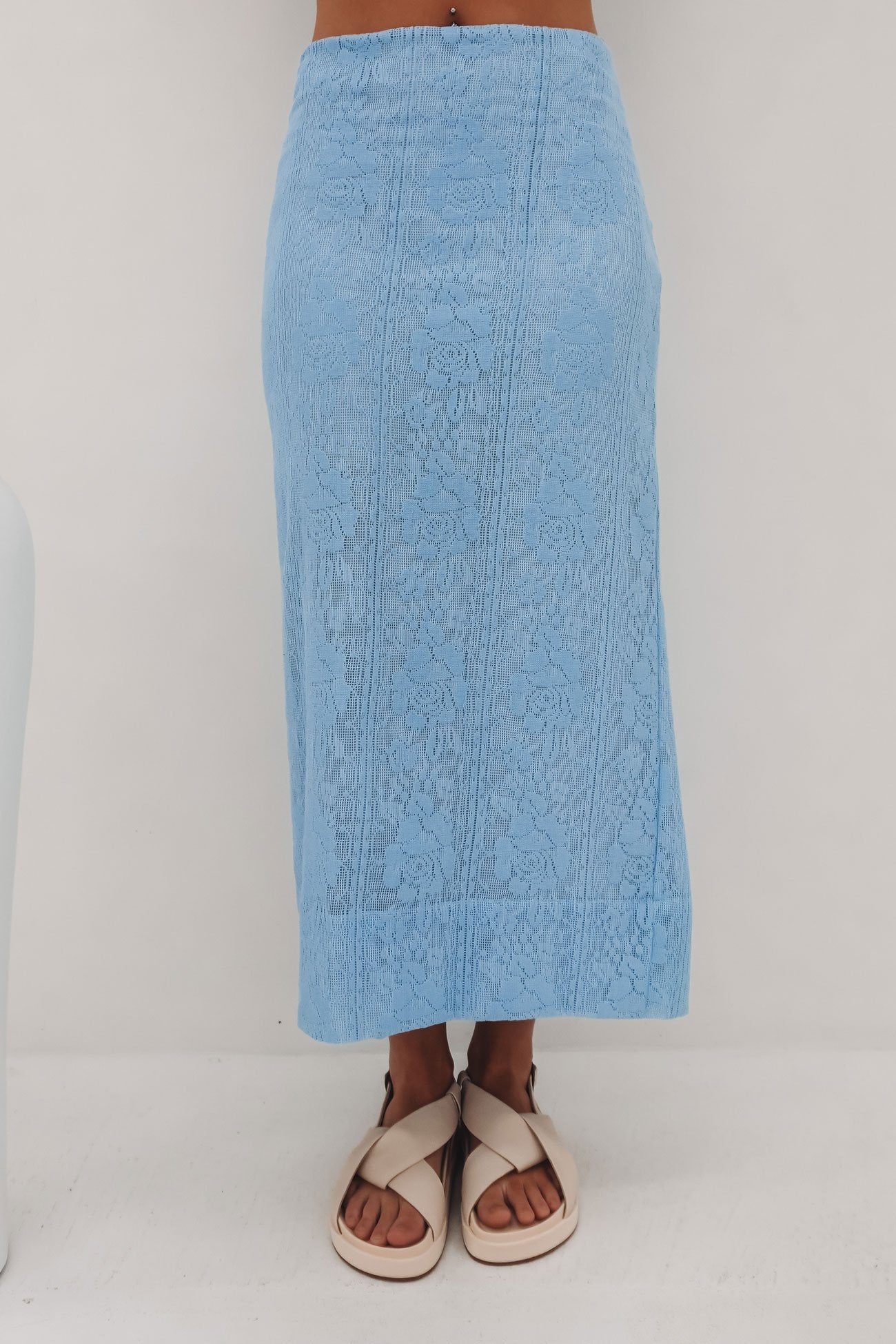 Mary Midi Skirt Blue