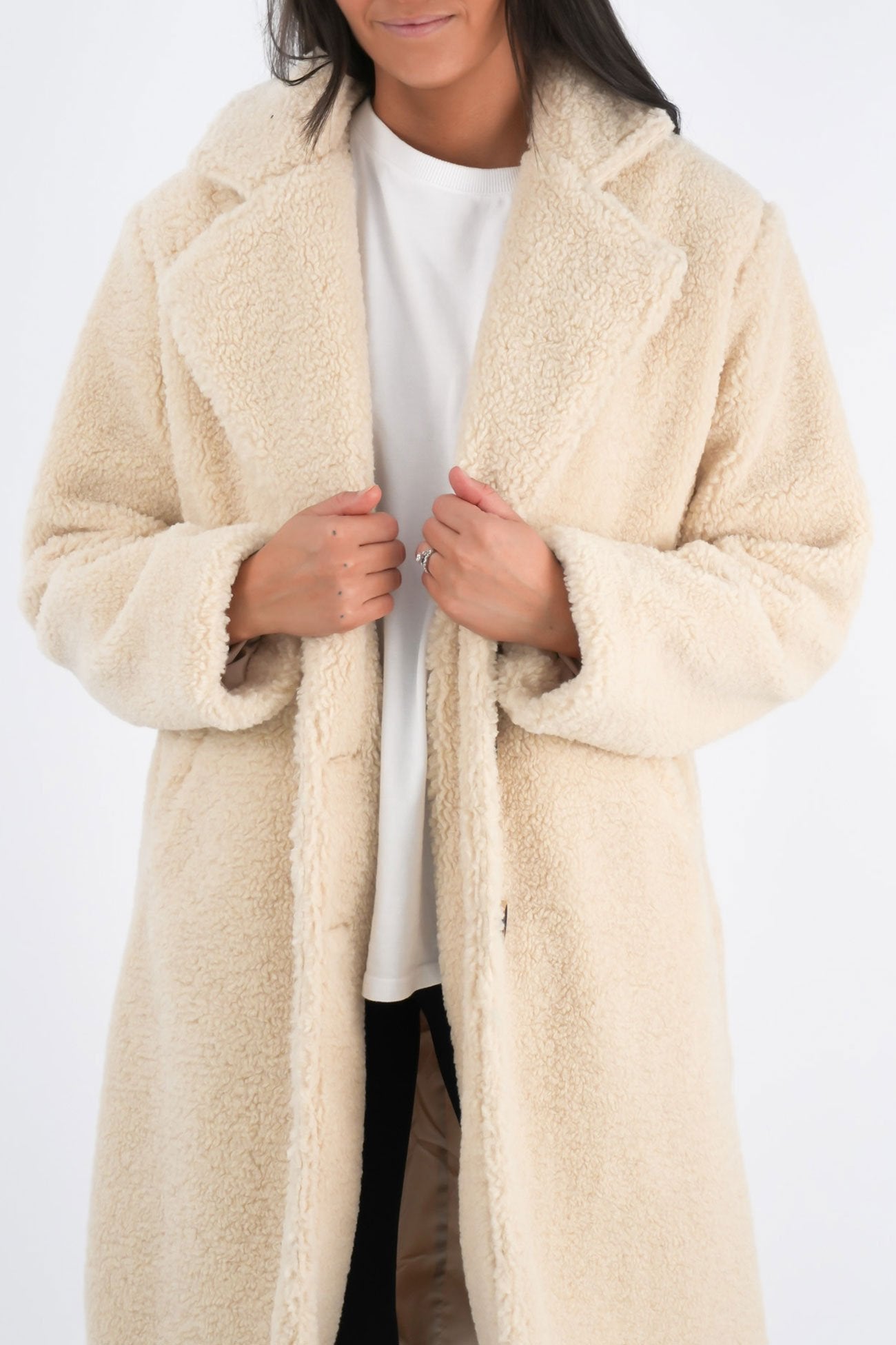 Matilda Teddy Coat Natural