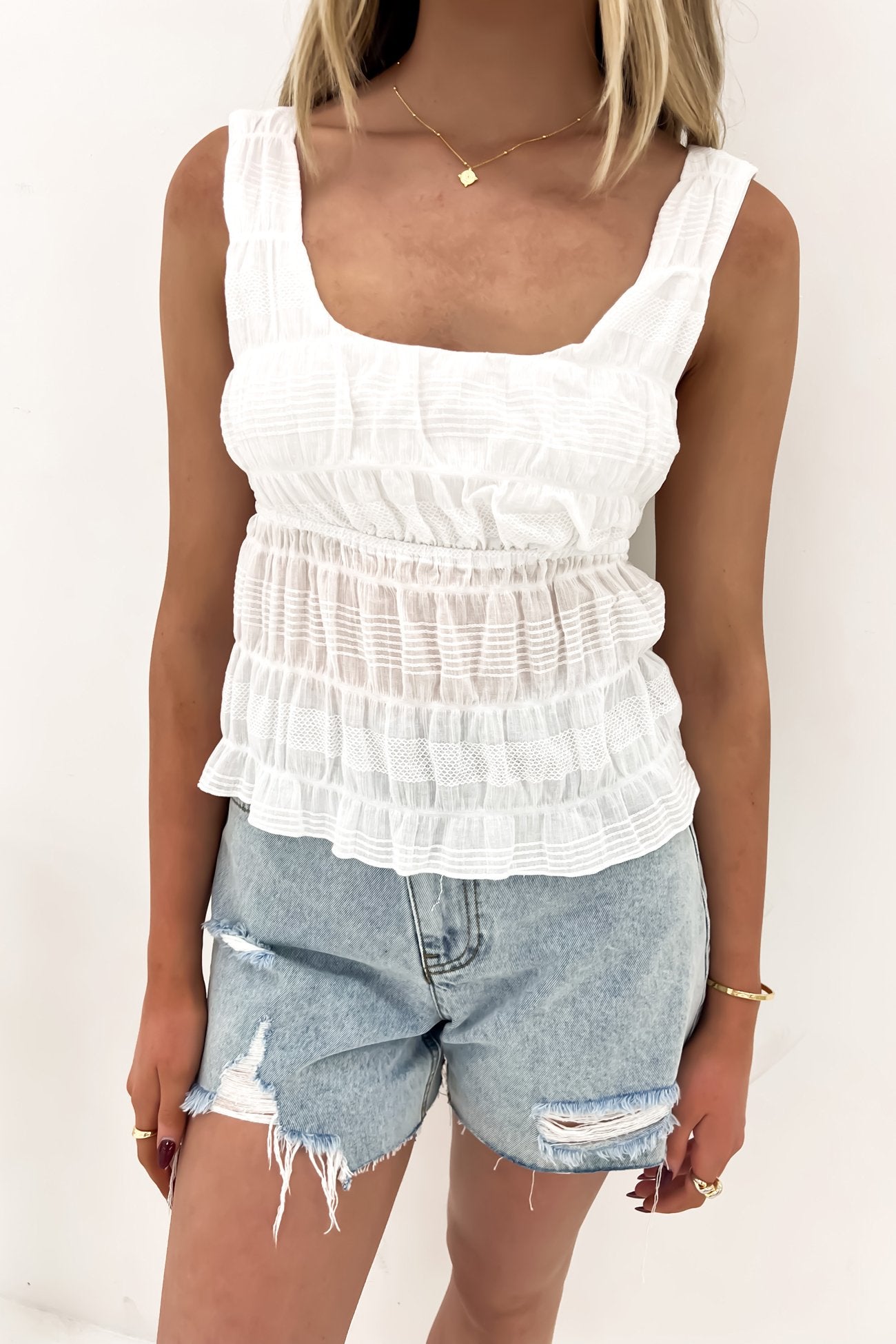 Maude Top White