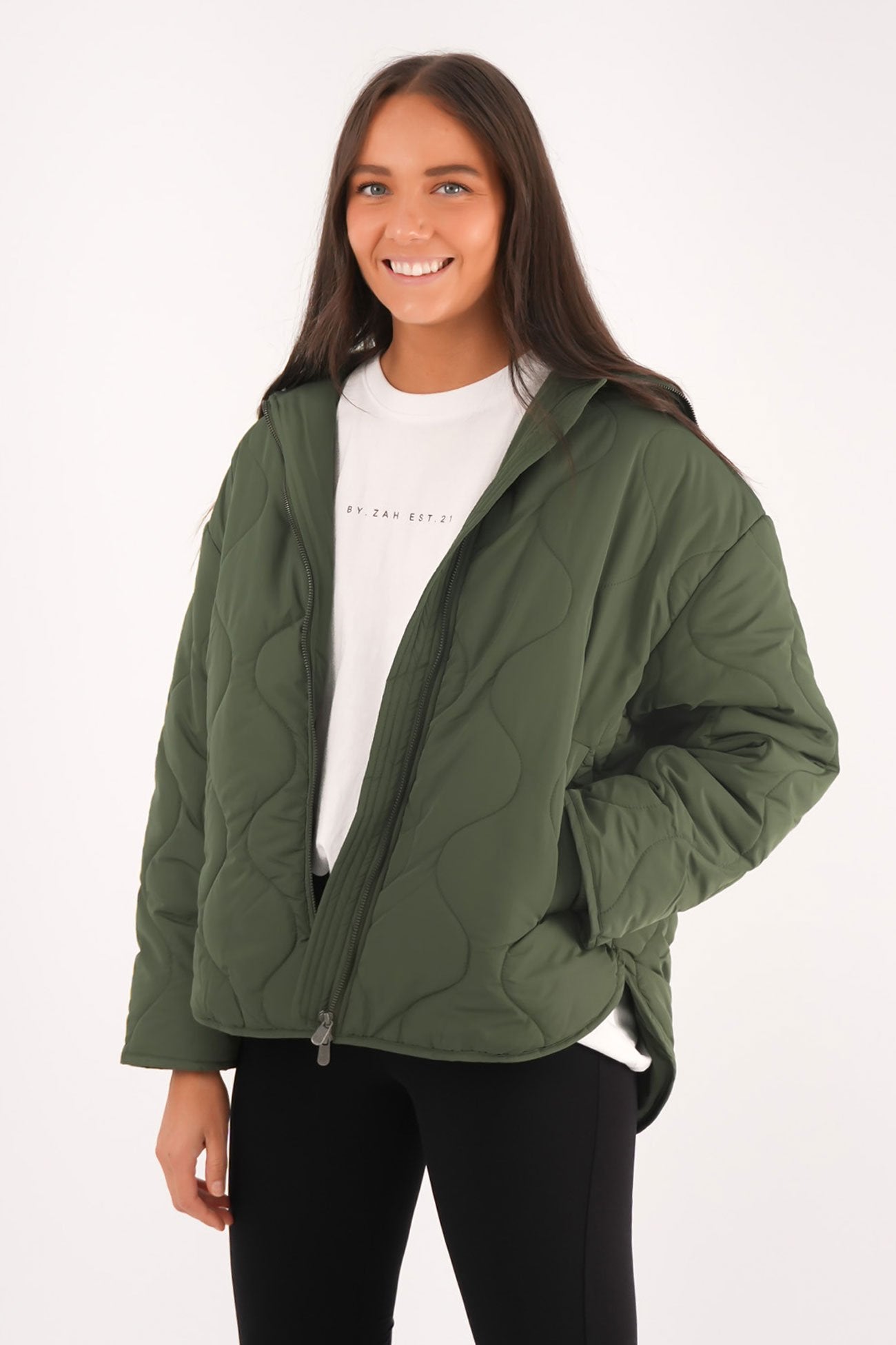 Mellow Quilted Jacket Khaki