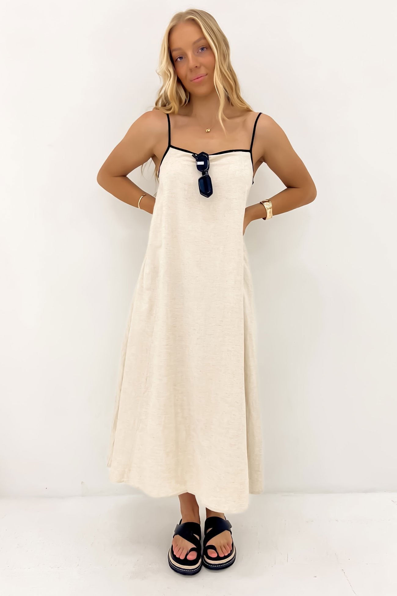 Milla Midi Dress Oatmeal